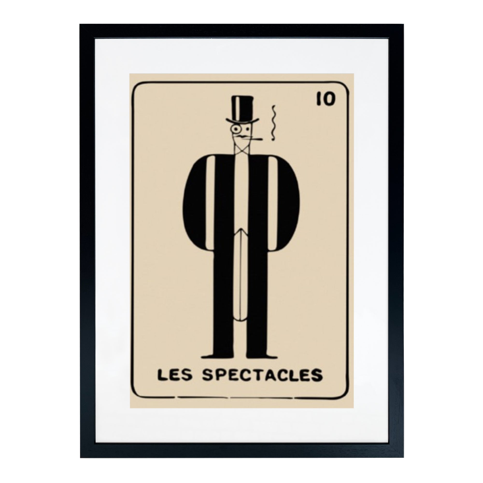 Spectacles Framed Matchbox Label Print