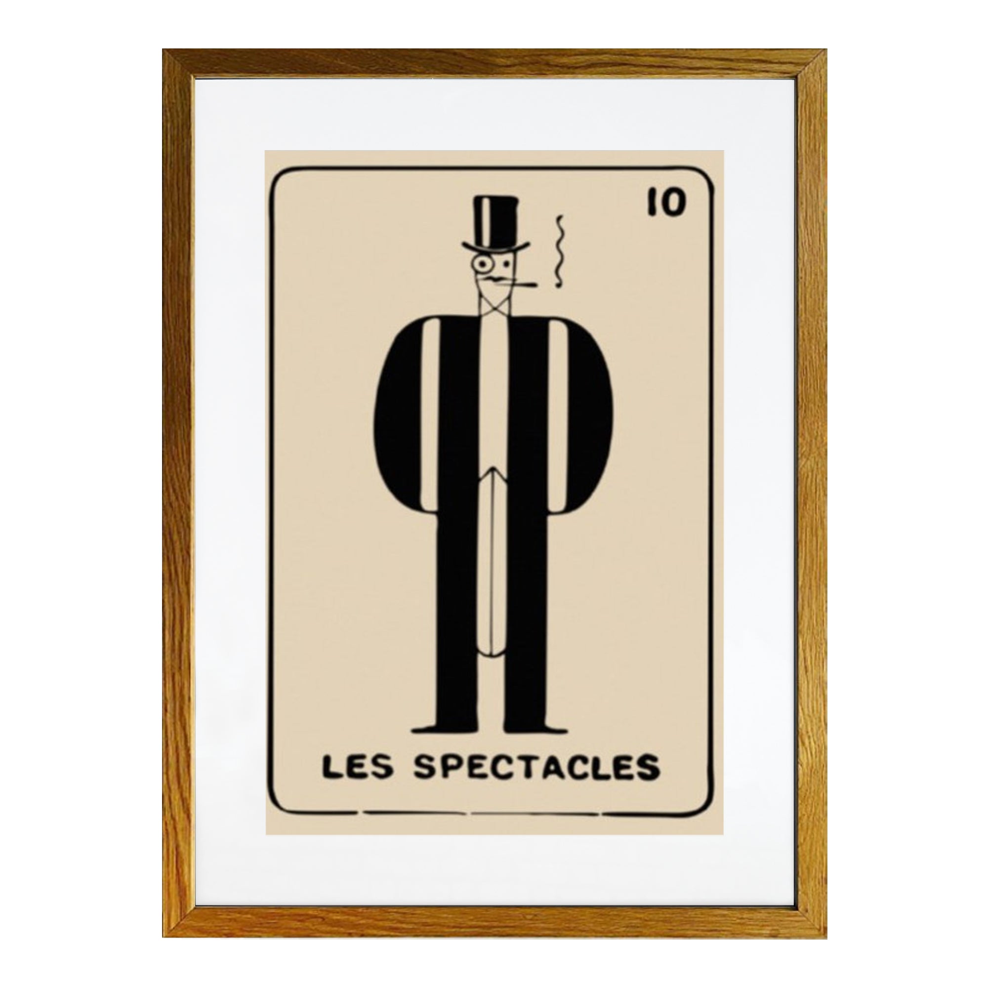 Spectacles Framed Matchbox Label Print