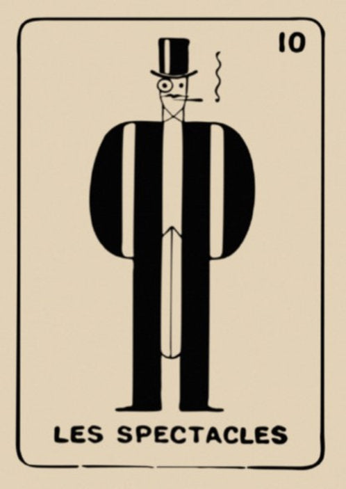 Spectacles Framed Matchbox Label Print