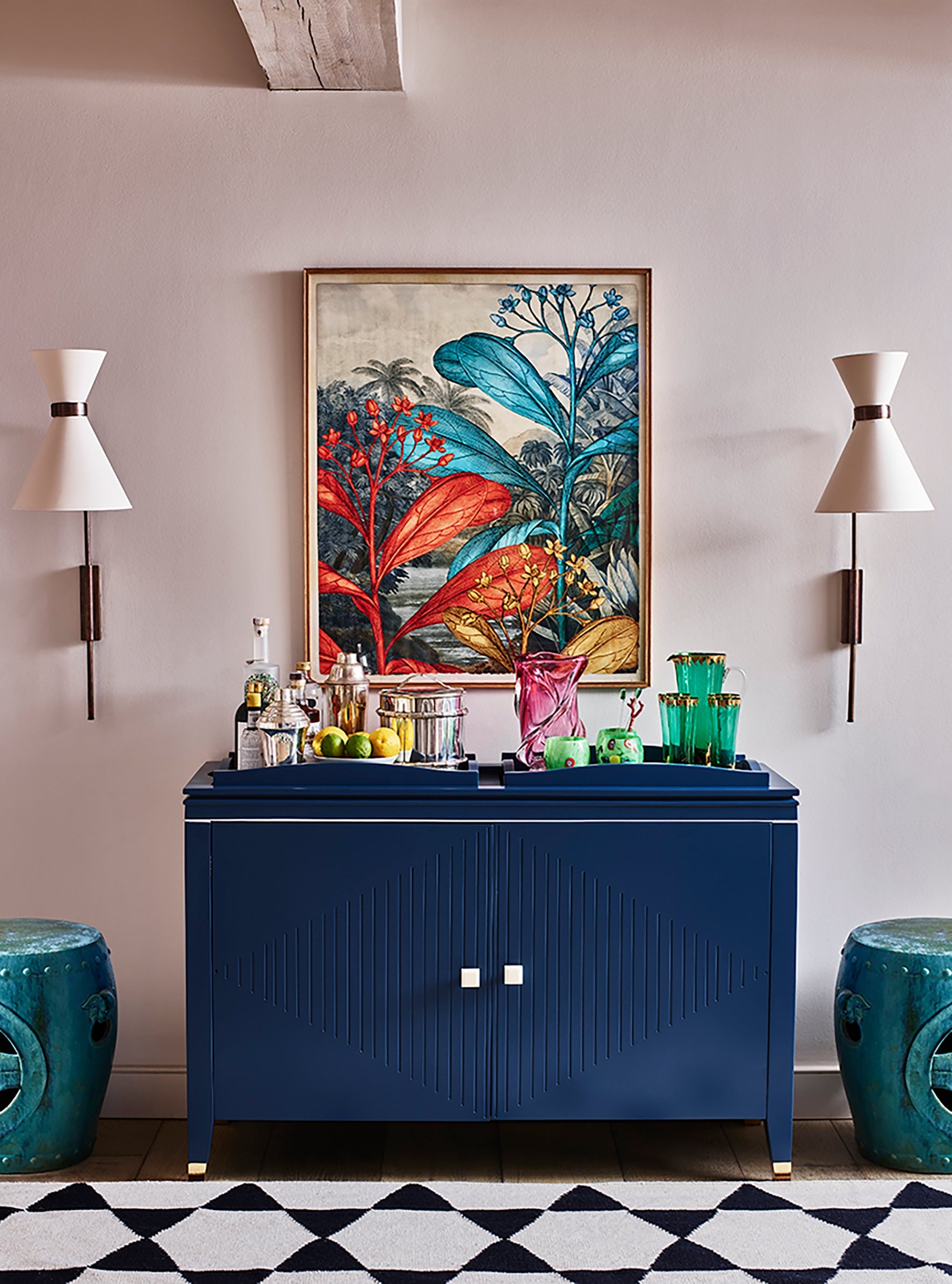 Stars Dark Navy by Amy Kent