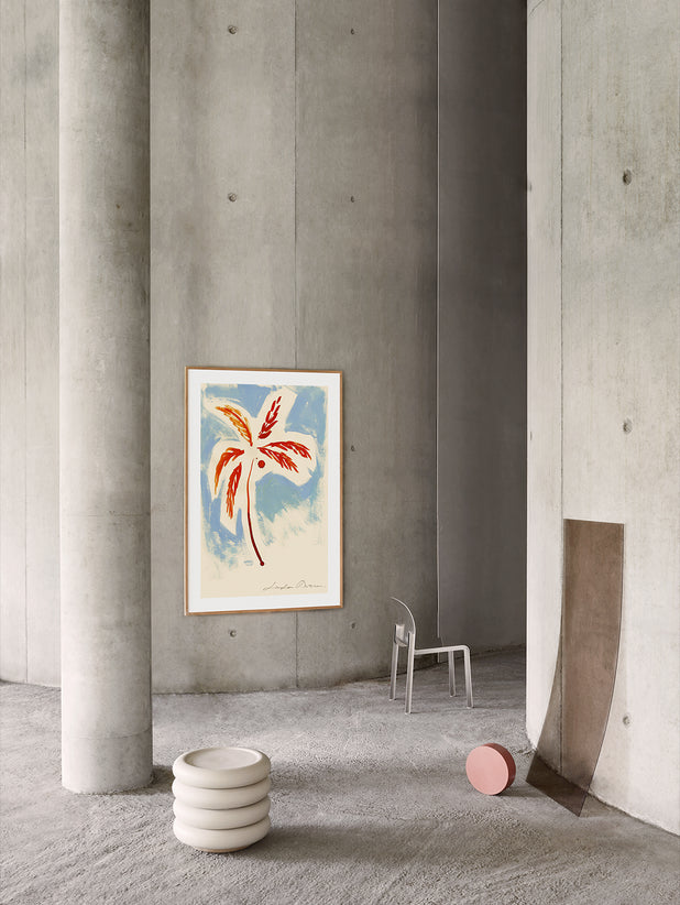 Stormy Palm Print by Loulou Avenue