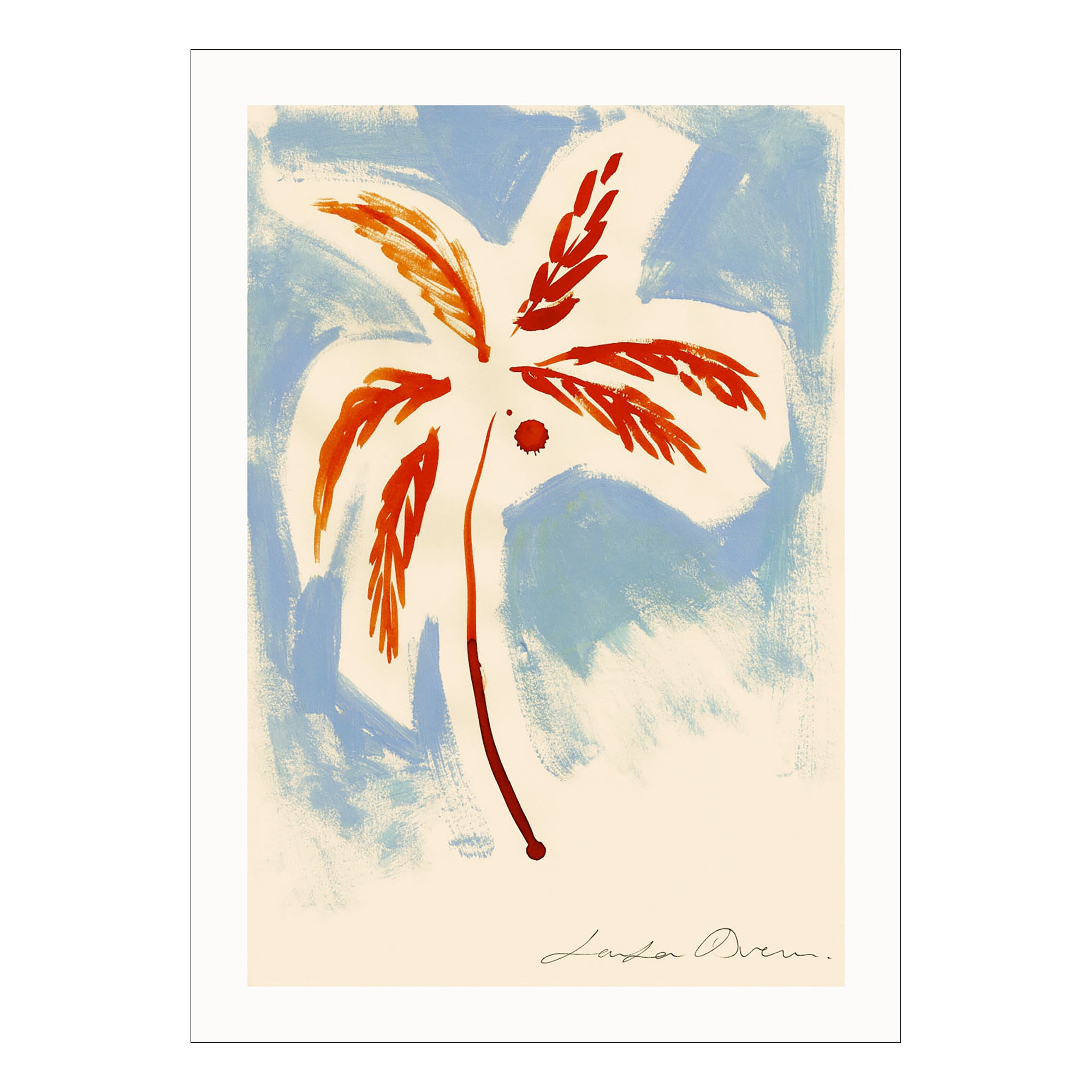 Stormy Palm Print by Loulou Avenue