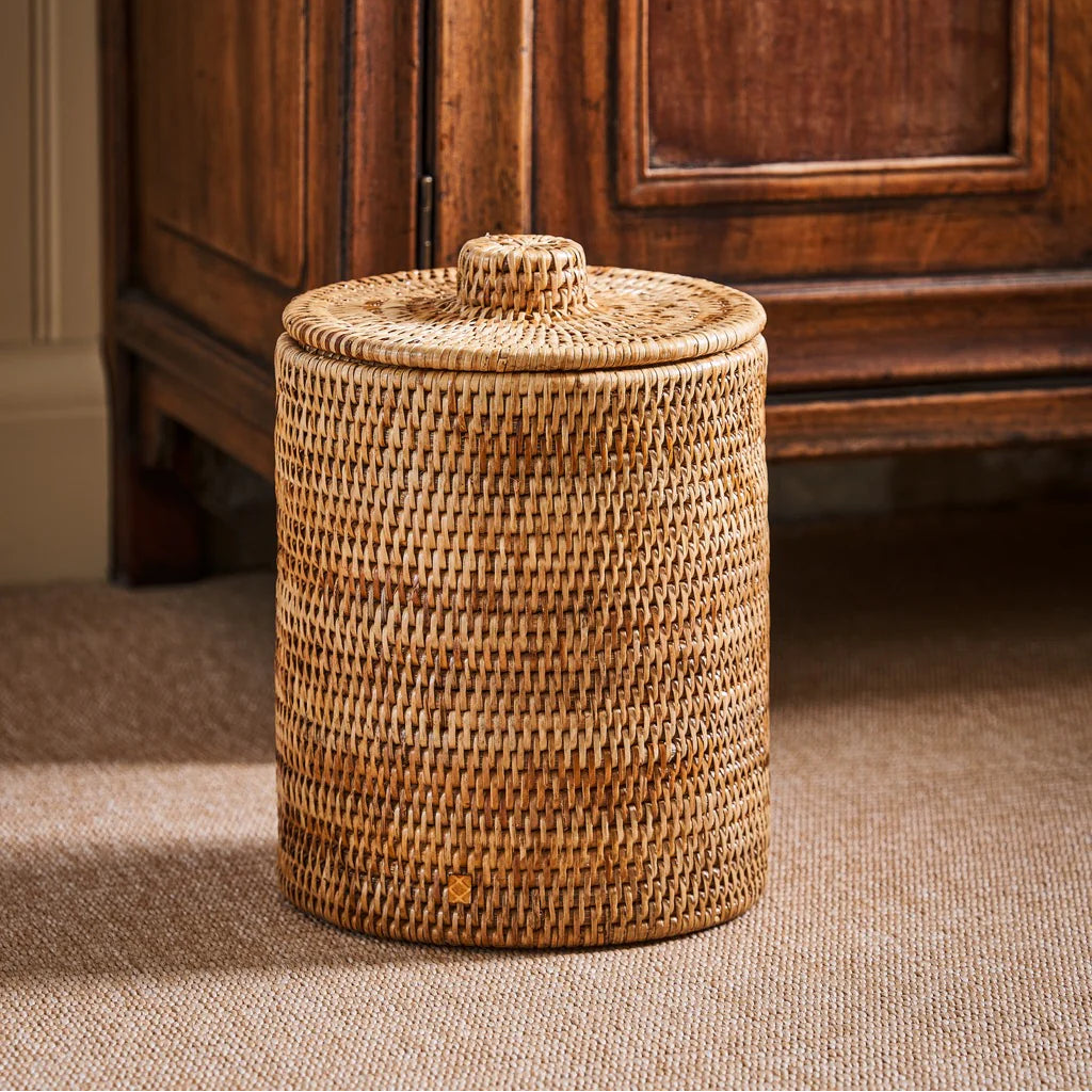 Strand Rattan Bathroom Bin