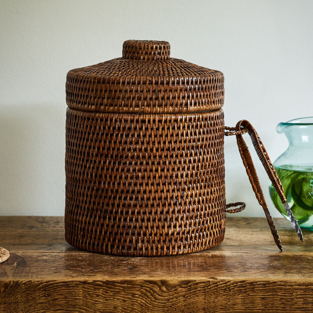 Strand Rattan Ice Bucket