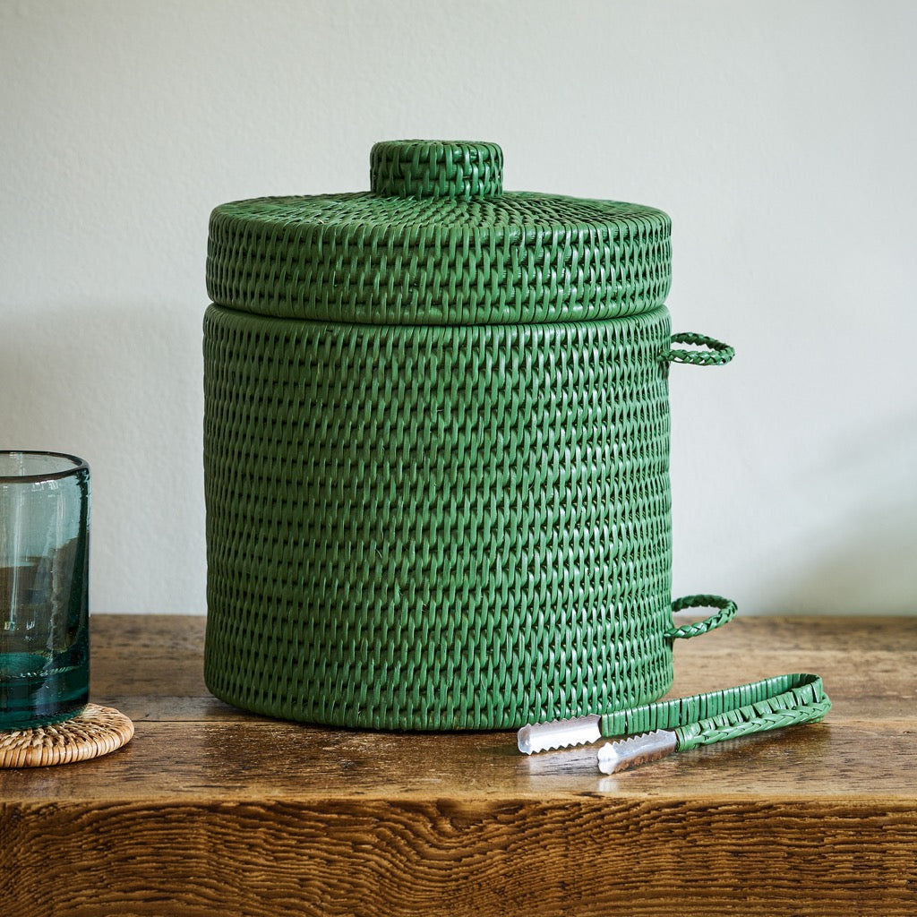 Strand Rattan Ice Bucket