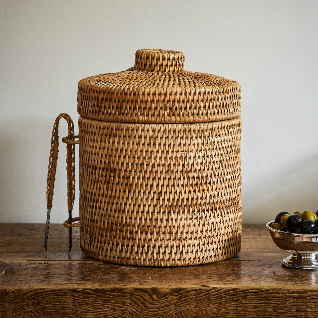Strand Rattan Ice Bucket