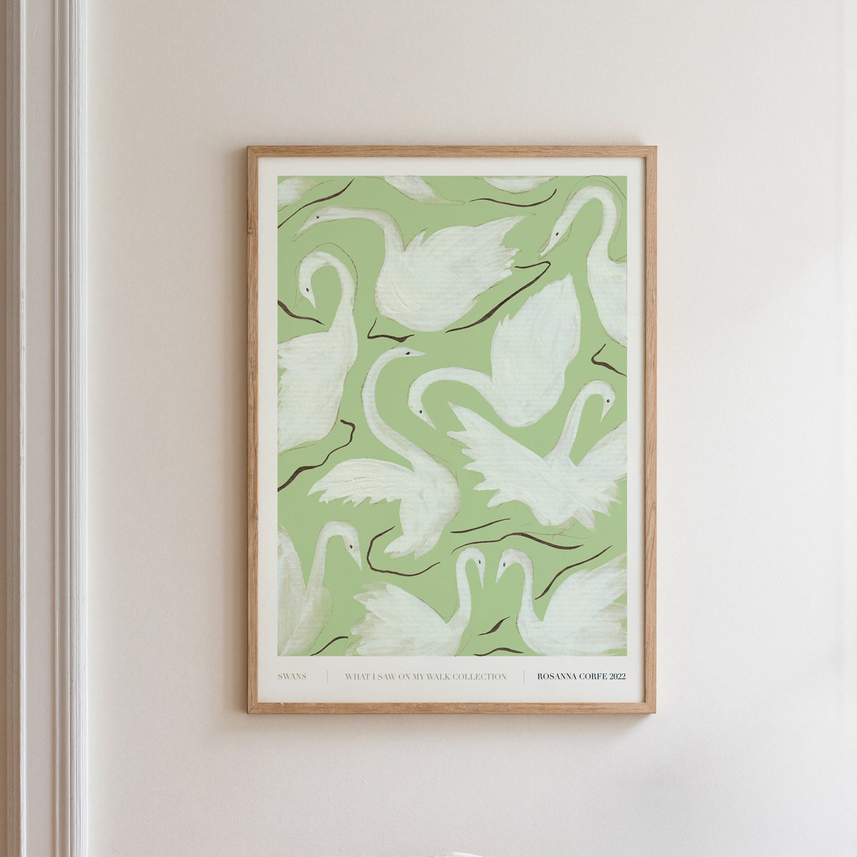 Swans Green Art Print