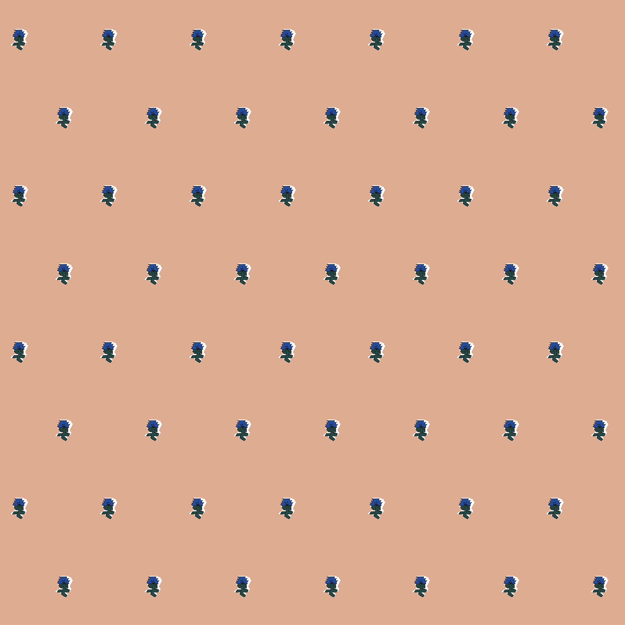 Pixel Posey Wallpaper, Sweetpea, Roll