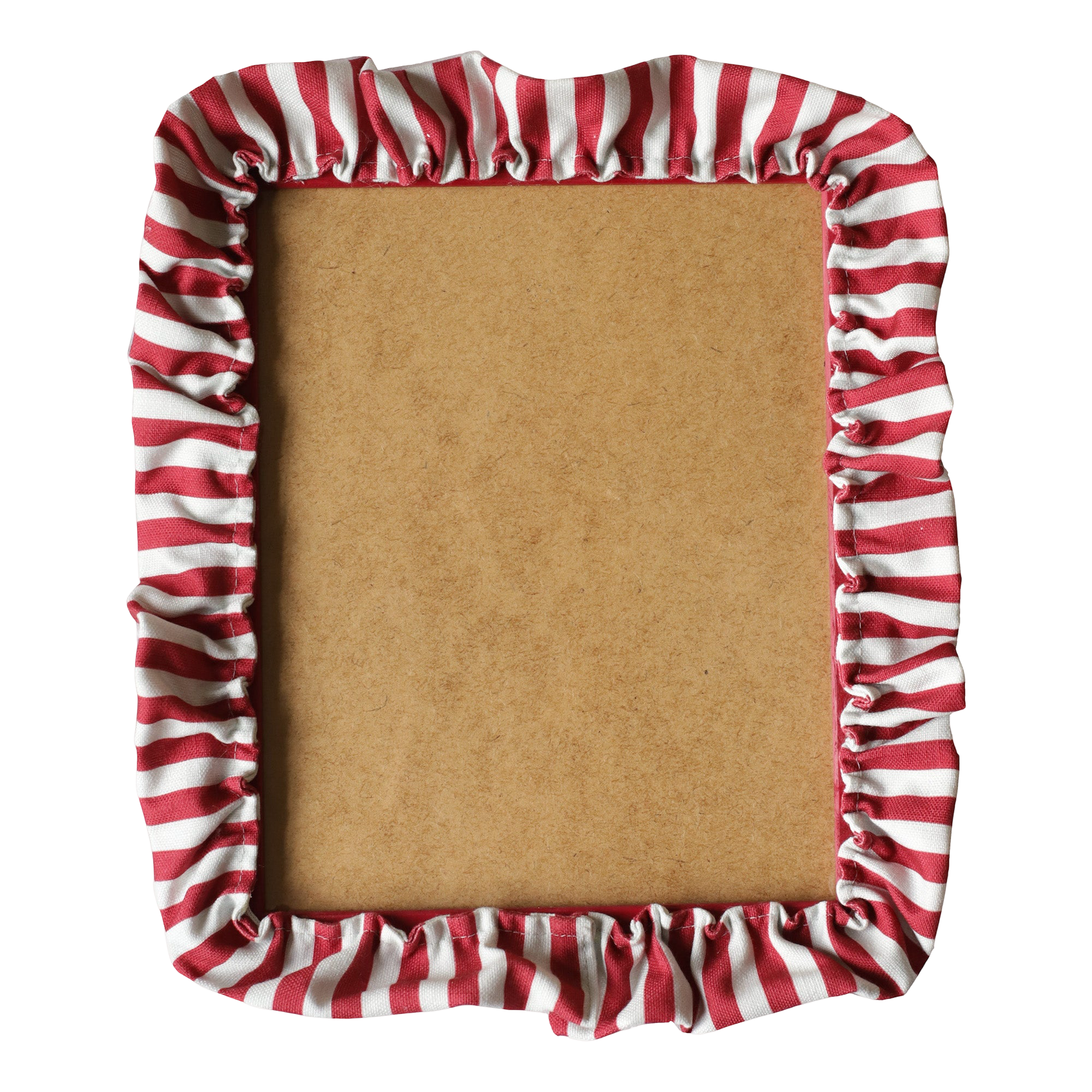 Cranberry Stripe Ruffle Frame