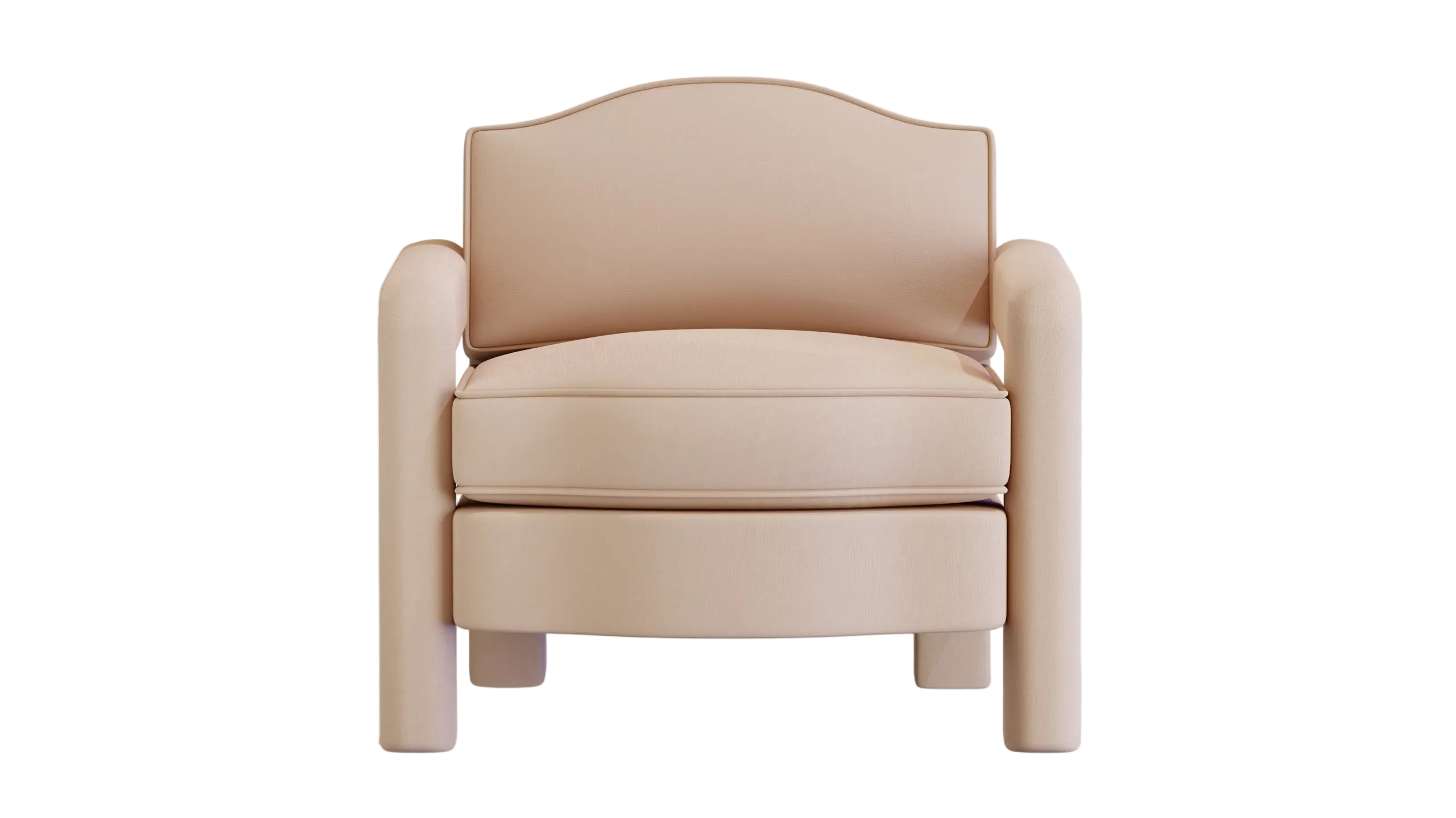 Elio Armchair, Rose Linen