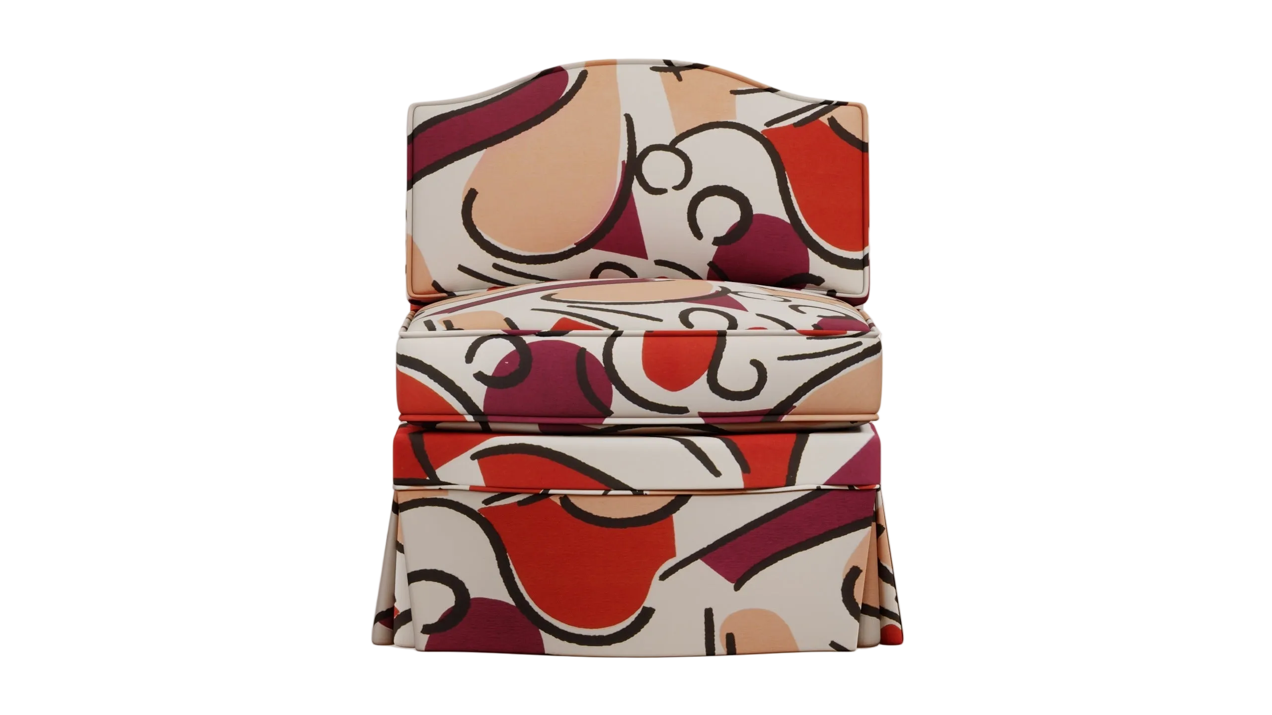 Felix Slipper Chair, Grenadine
