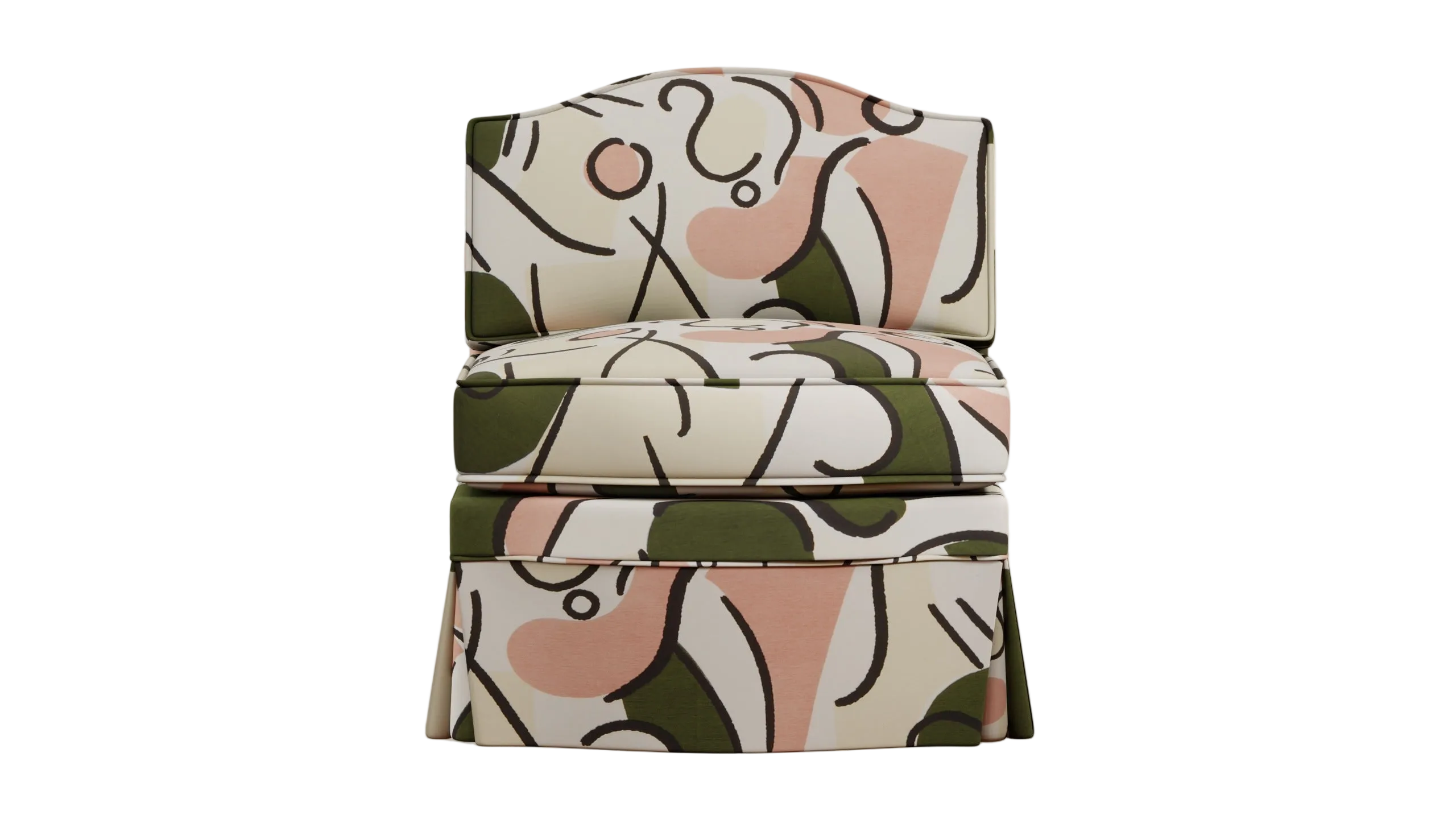 Felix Slipper Chair, Pesto
