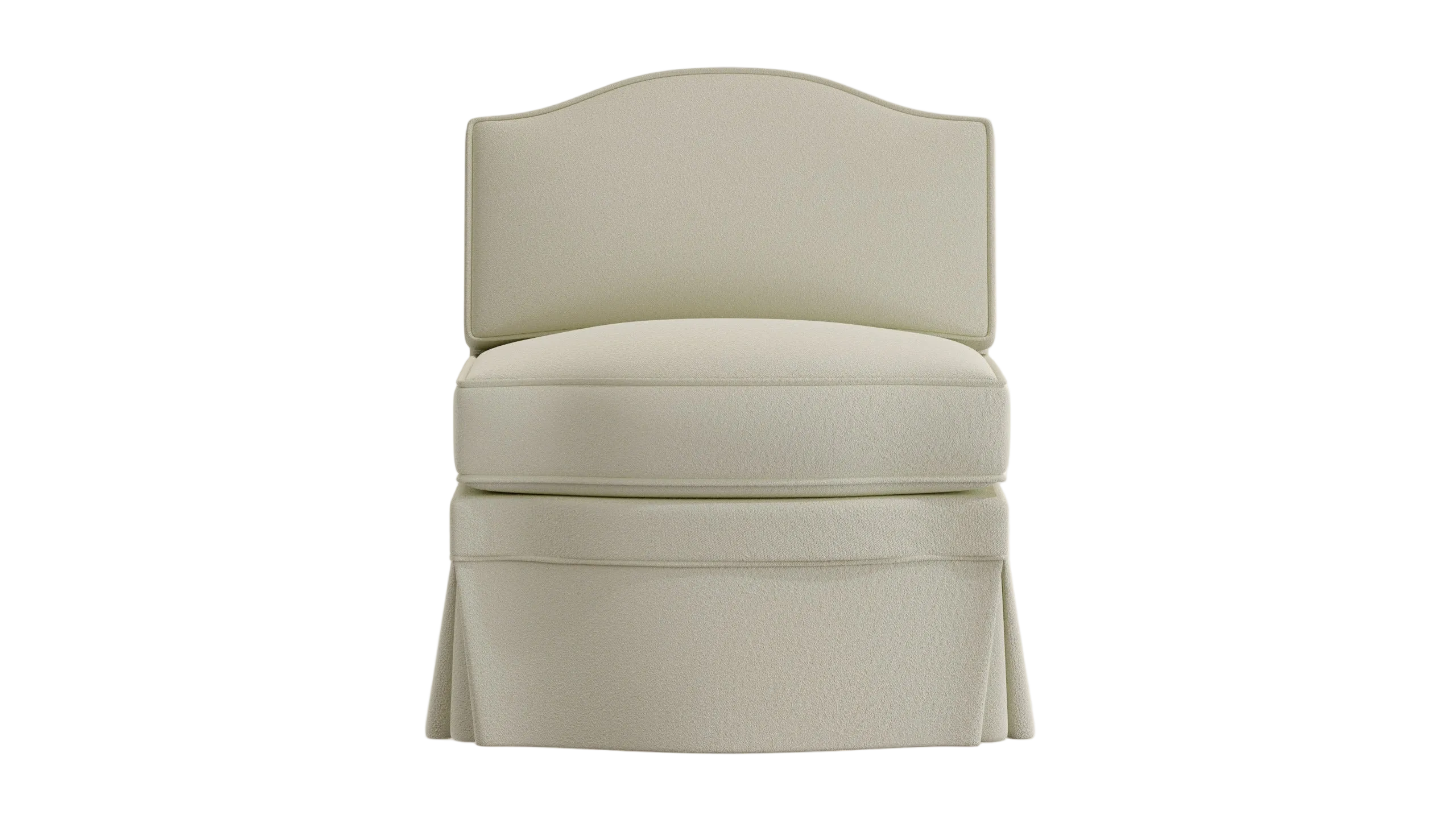 Felix Slipper Chair, Nougat Boucle