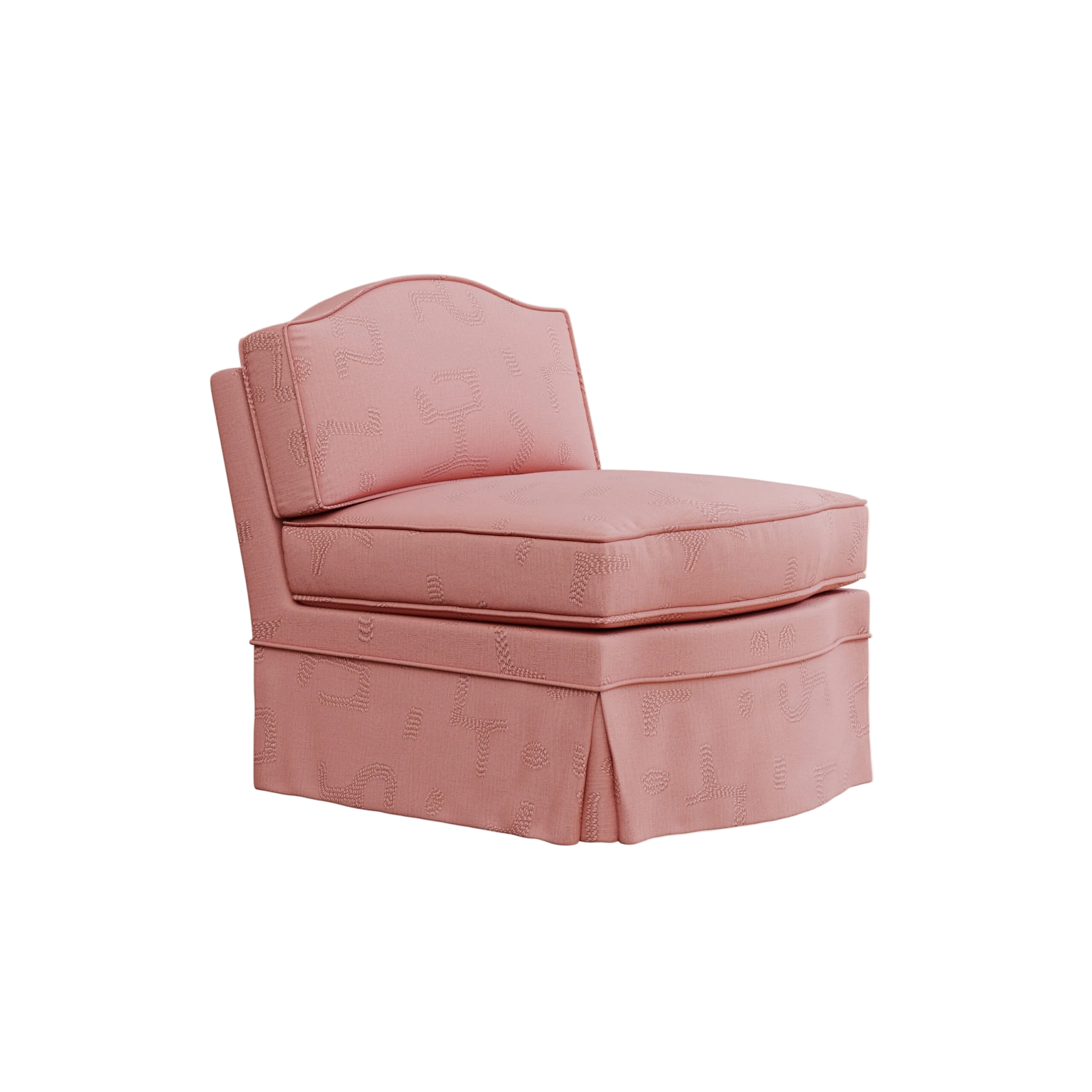 Felix Slipper Chair, Raphia, Clay
