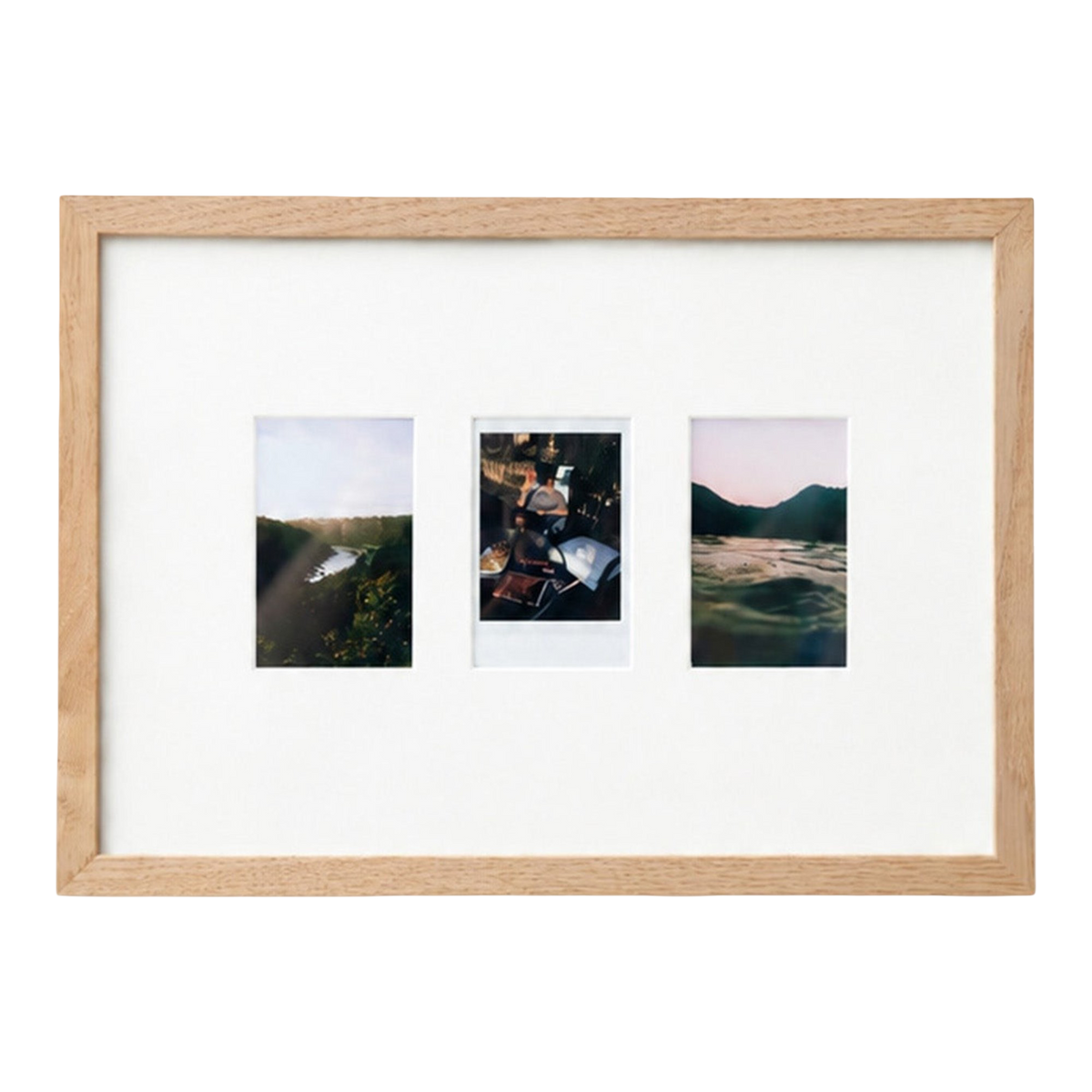 White A4 Instax Mini x 3 Picture Mount