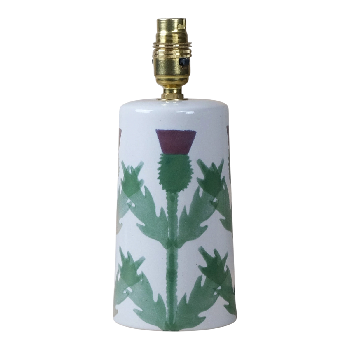 Cream Thistle Small Tapered Lamp