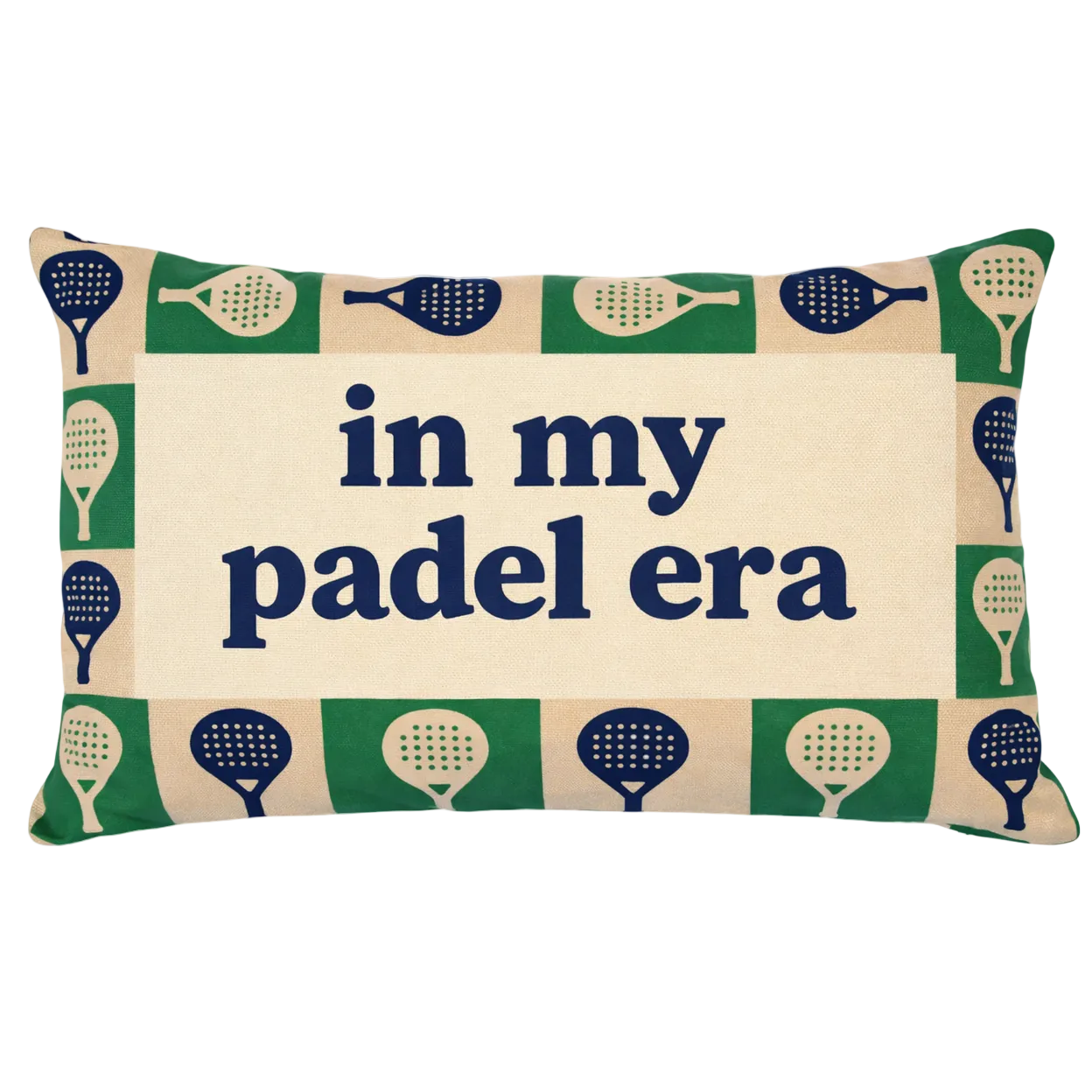 In My Padel Era - Slogan Needlepoint Pillow