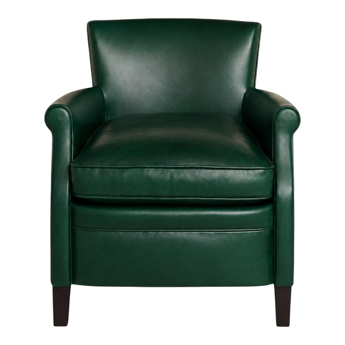 Green Leather Club Chair