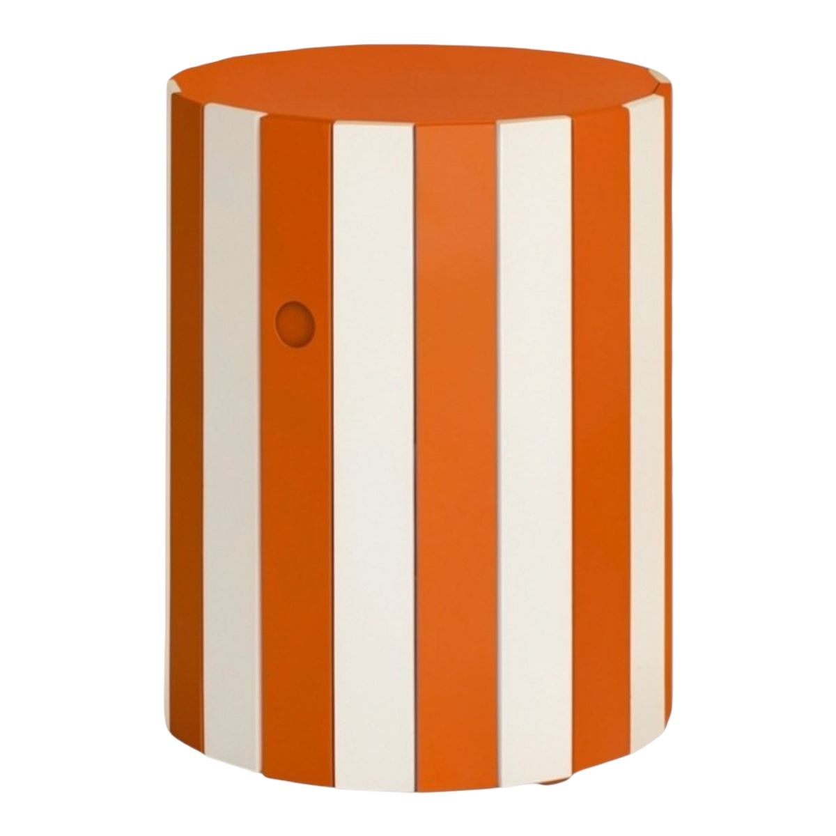 Low Barrel Table, Tangerine