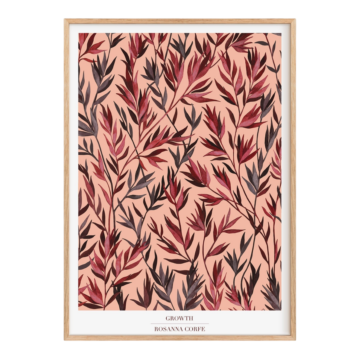 Growth Pink Botanical Art Print