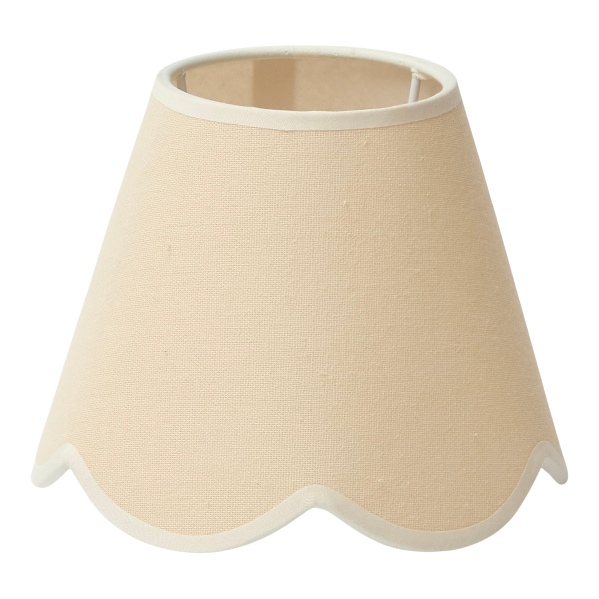 Beige Scallop Lampshade