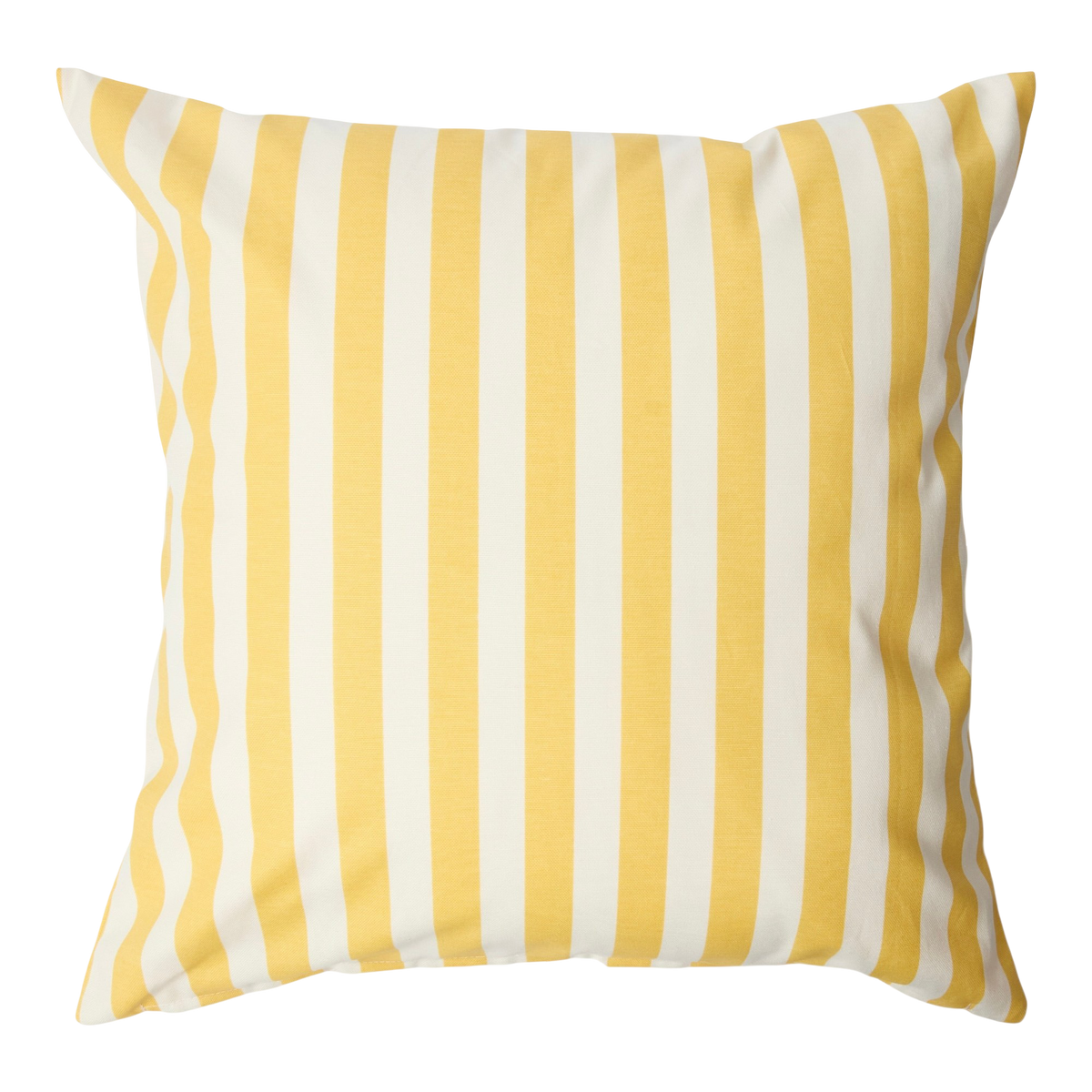Yellow Striped Outdoor Cushion