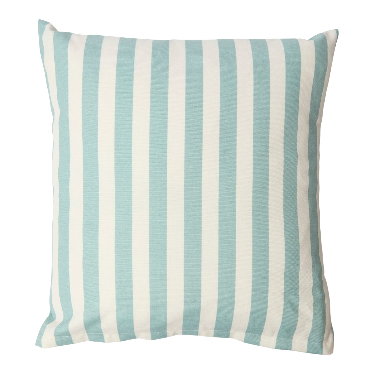 Turquoise Striped Outdoor Cushion