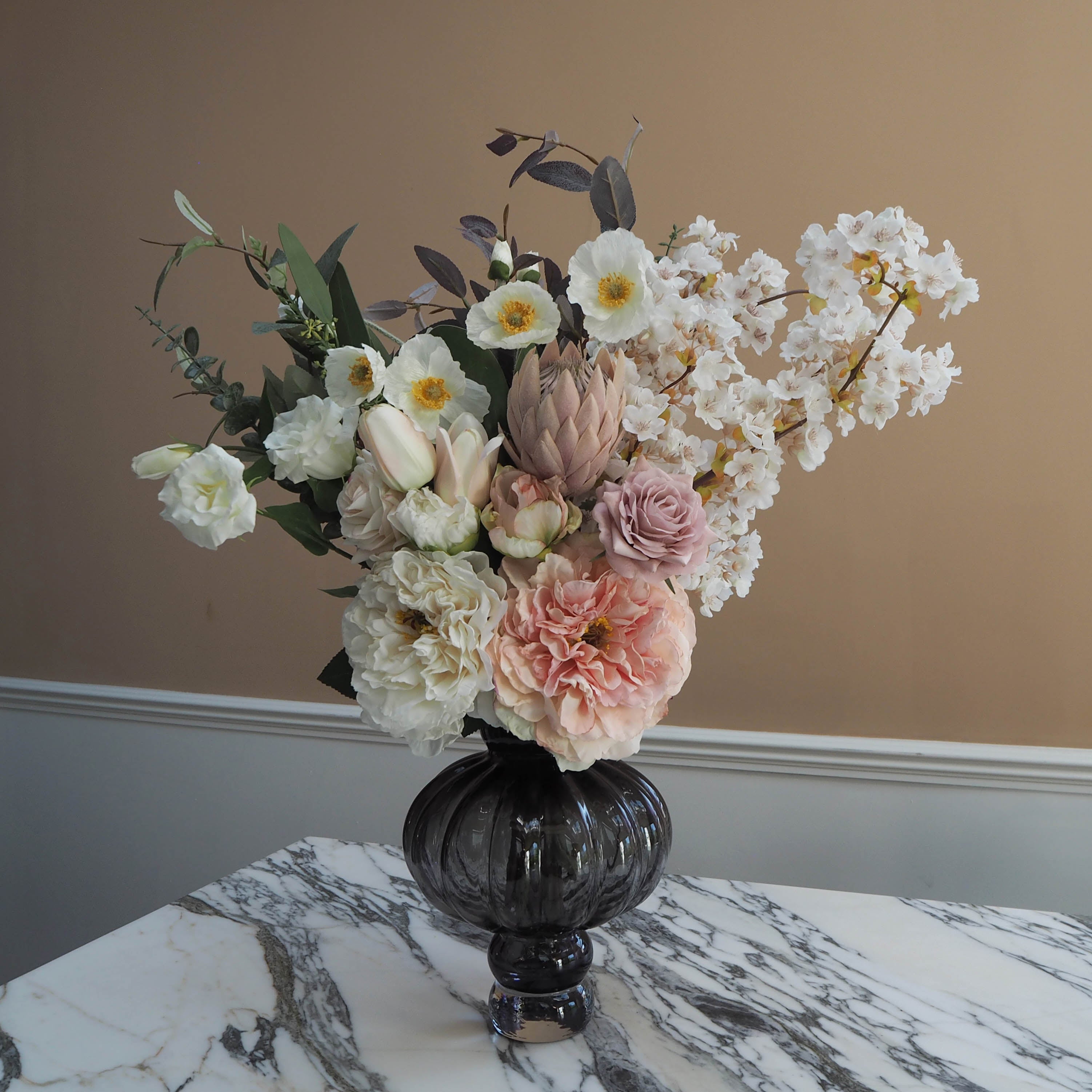 Faux Flower Arrangements - The Emily - Whites & Pinks
