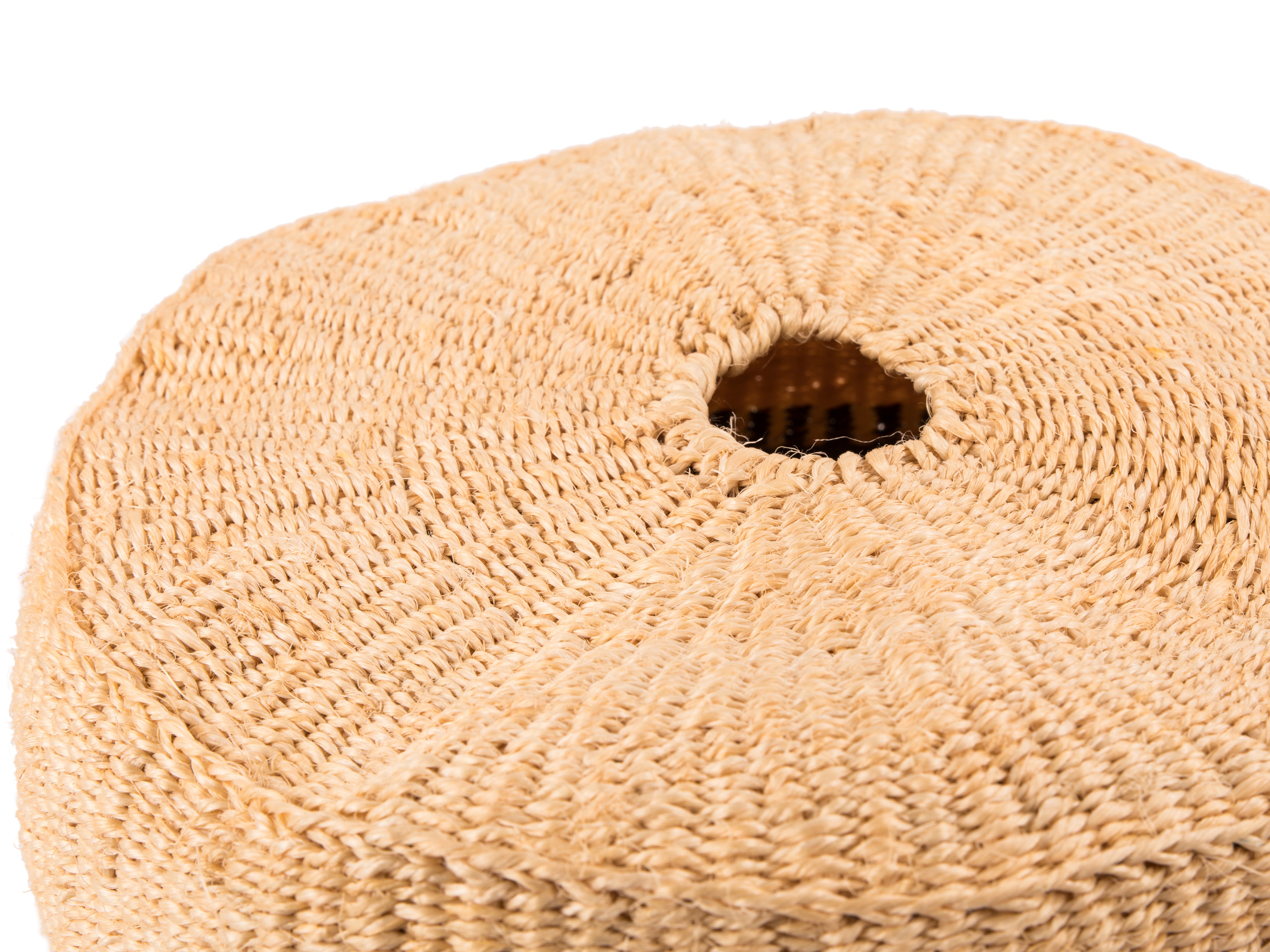 KUNI: Black/Natural Vertical Striped Pendant Shade