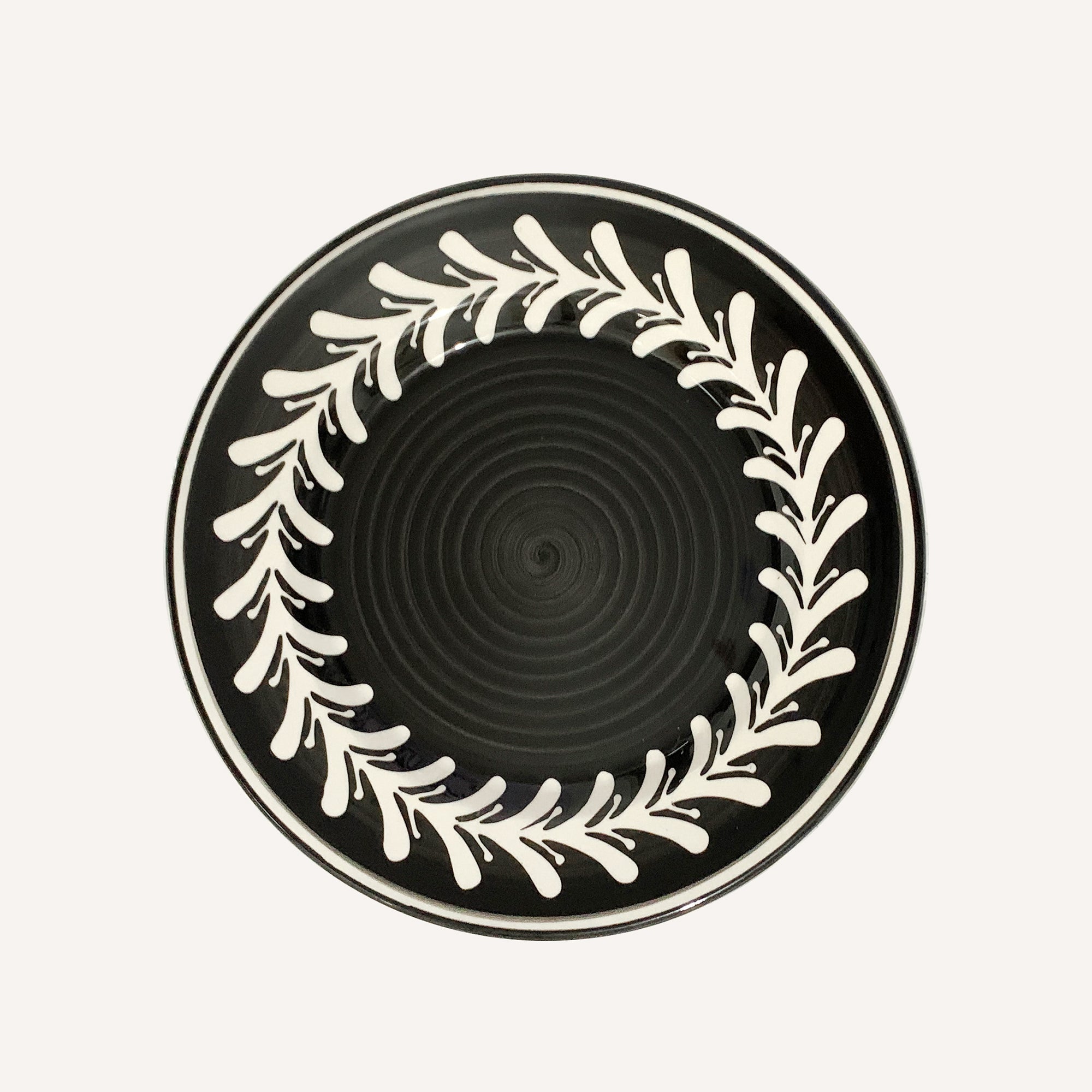 Side Plate - Dark Helecho - Jet Black