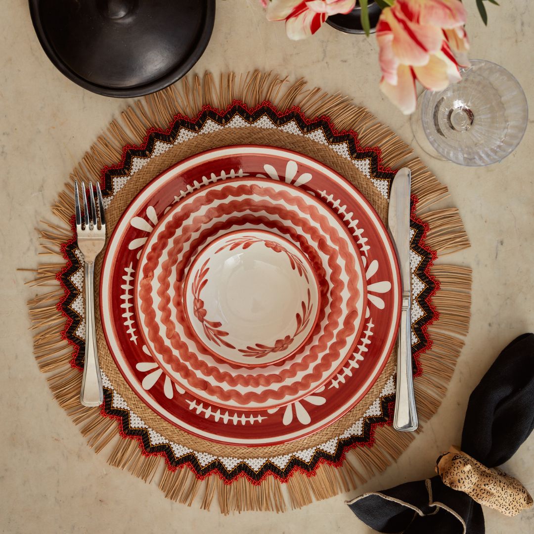 Tapas Bowl - Flor - Rust Red