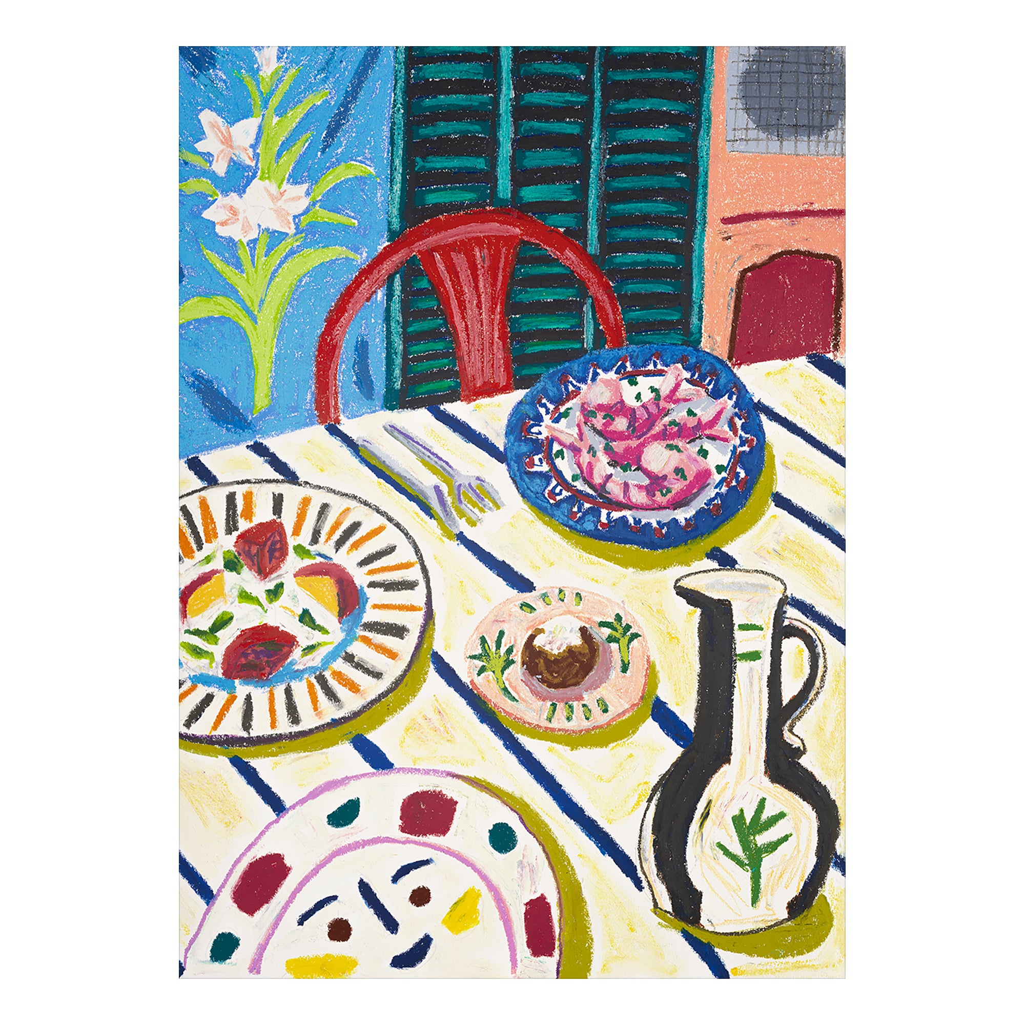 Tapas Dinner Print by Adee Ardon