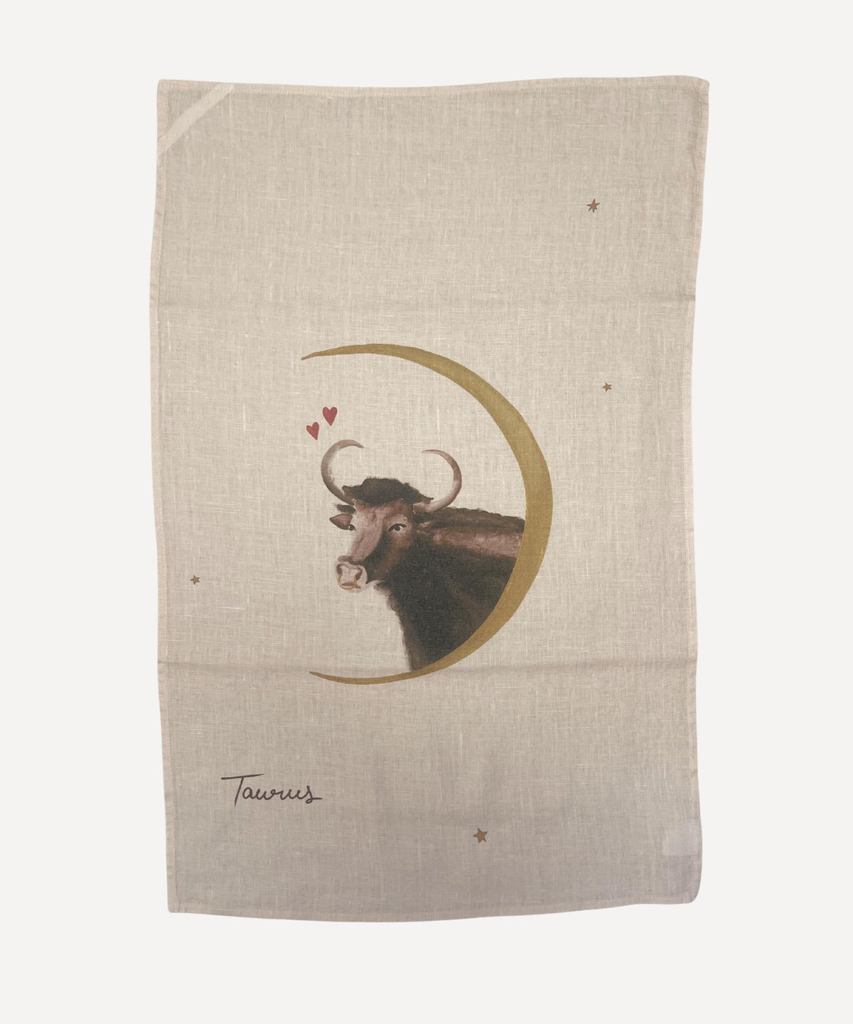 Zodiac Linen Tea Towel - Taurus