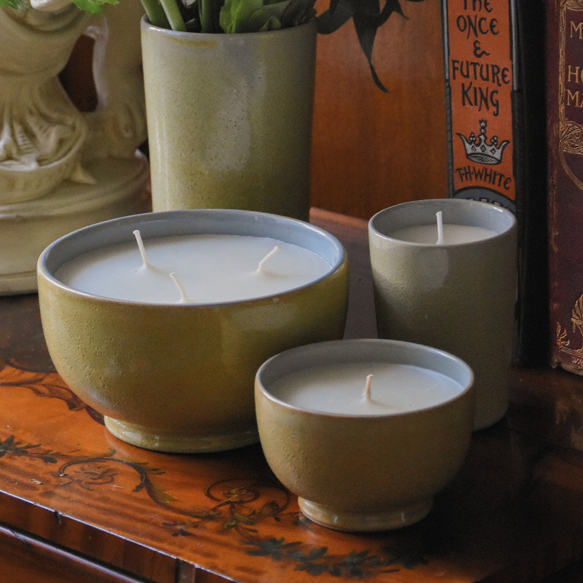Teal Candle Beaker