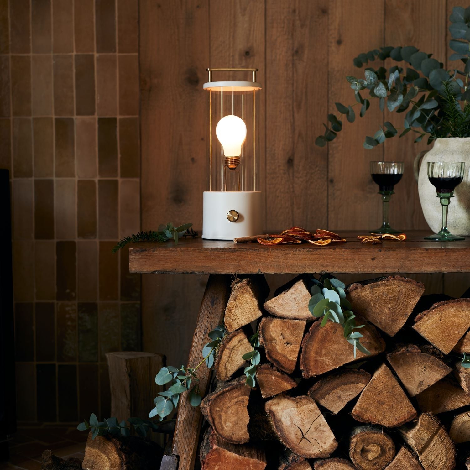 The Muse 1.0 Portable Lamp in Candlenut White - Set of 2