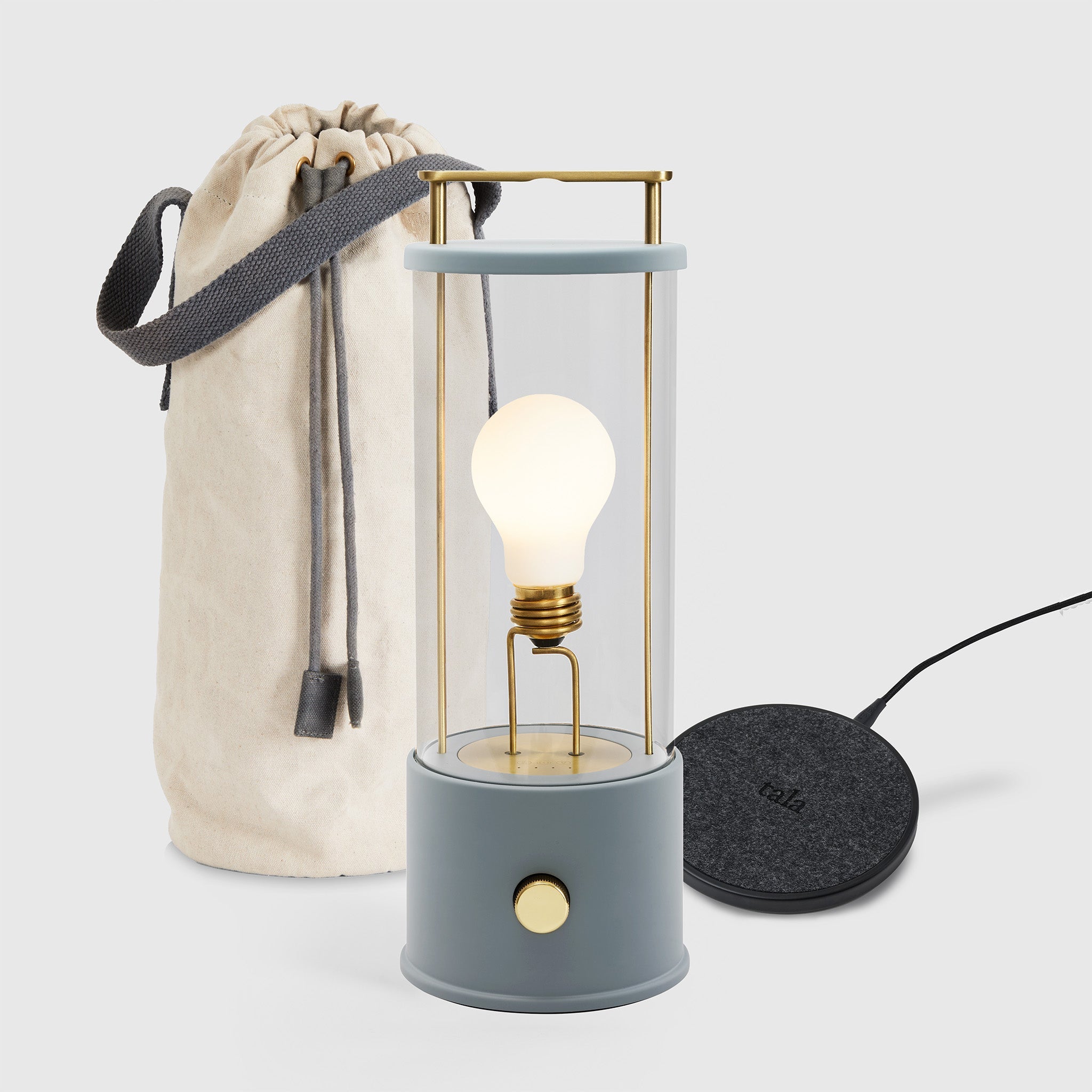 The Muse 1.0 Portable Lamp in Selvedge Blue Bundle