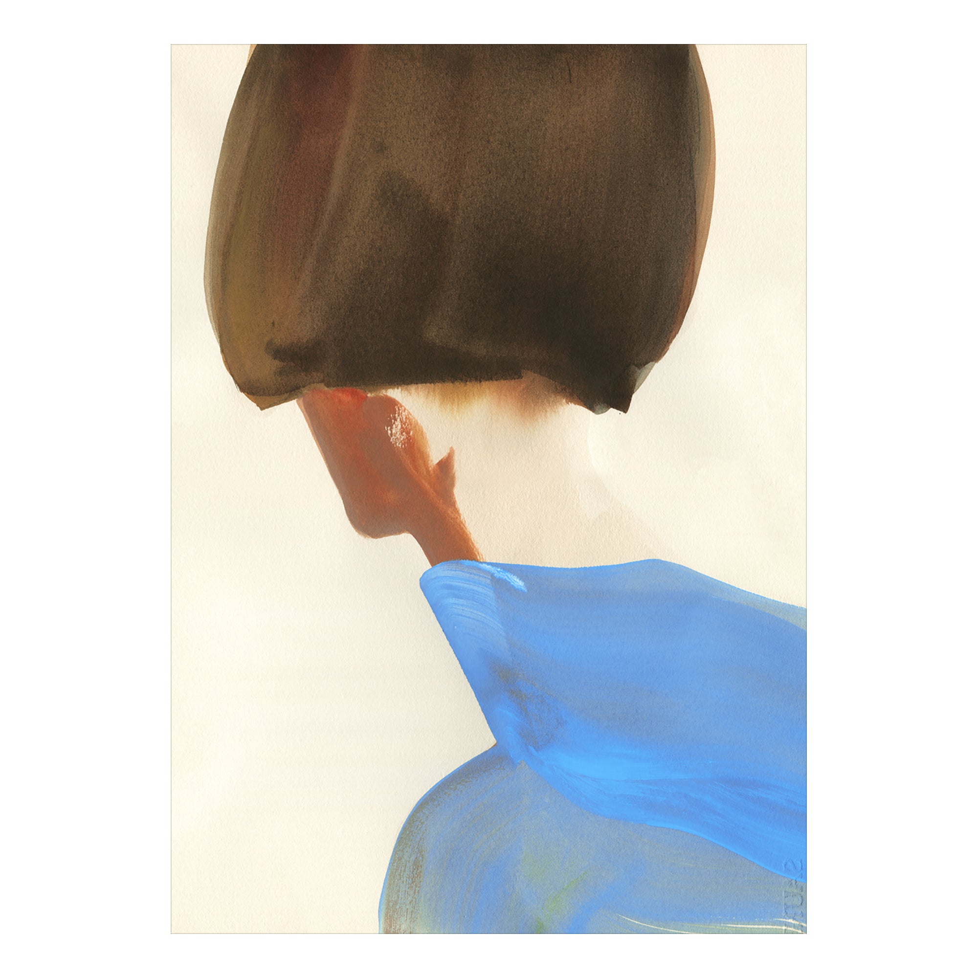 The Blue Cape Print by Amelie Hegardt