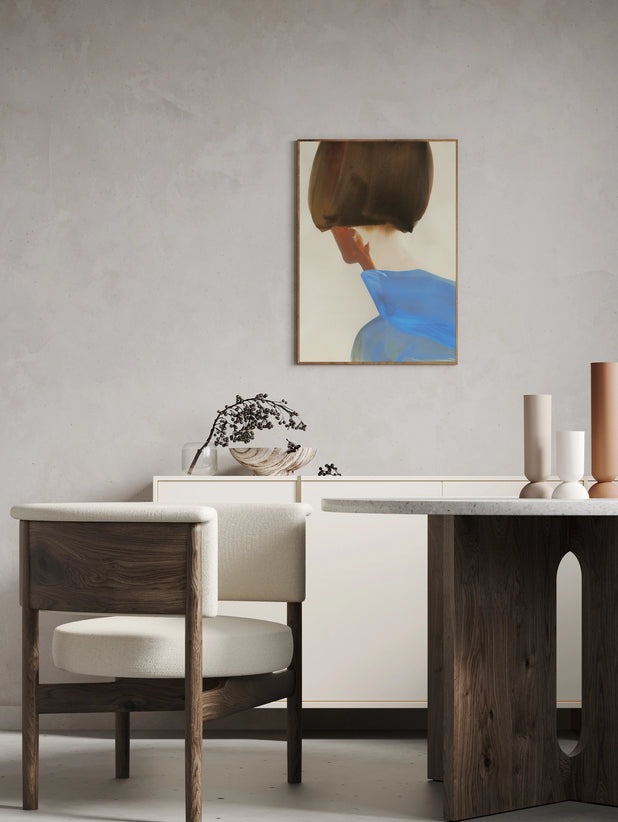 The Blue Cape Print by Amelie Hegardt