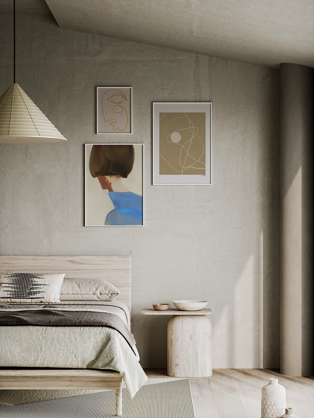 The Blue Cape Print by Amelie Hegardt