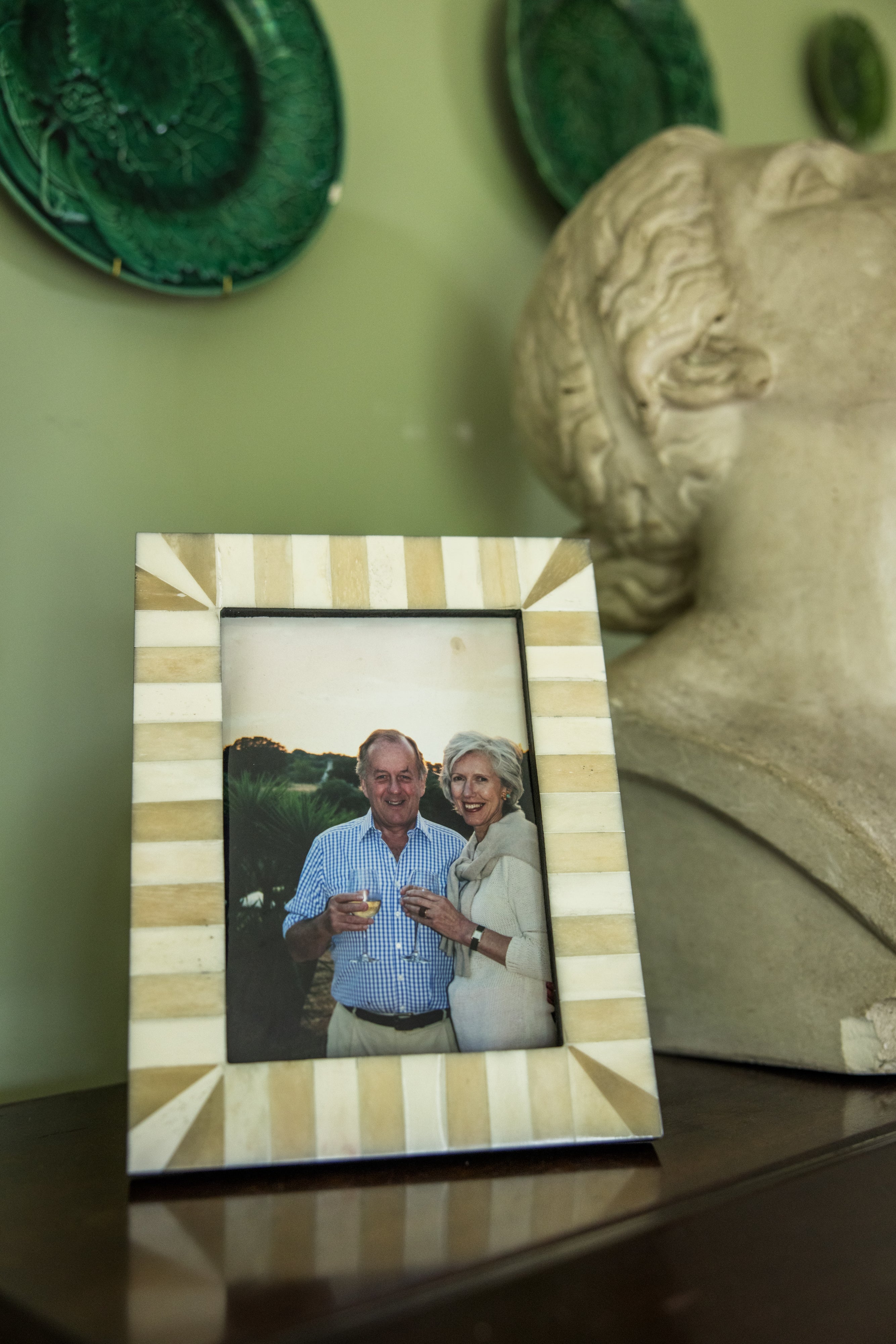 Small Photo frame | Beige & White | Striped