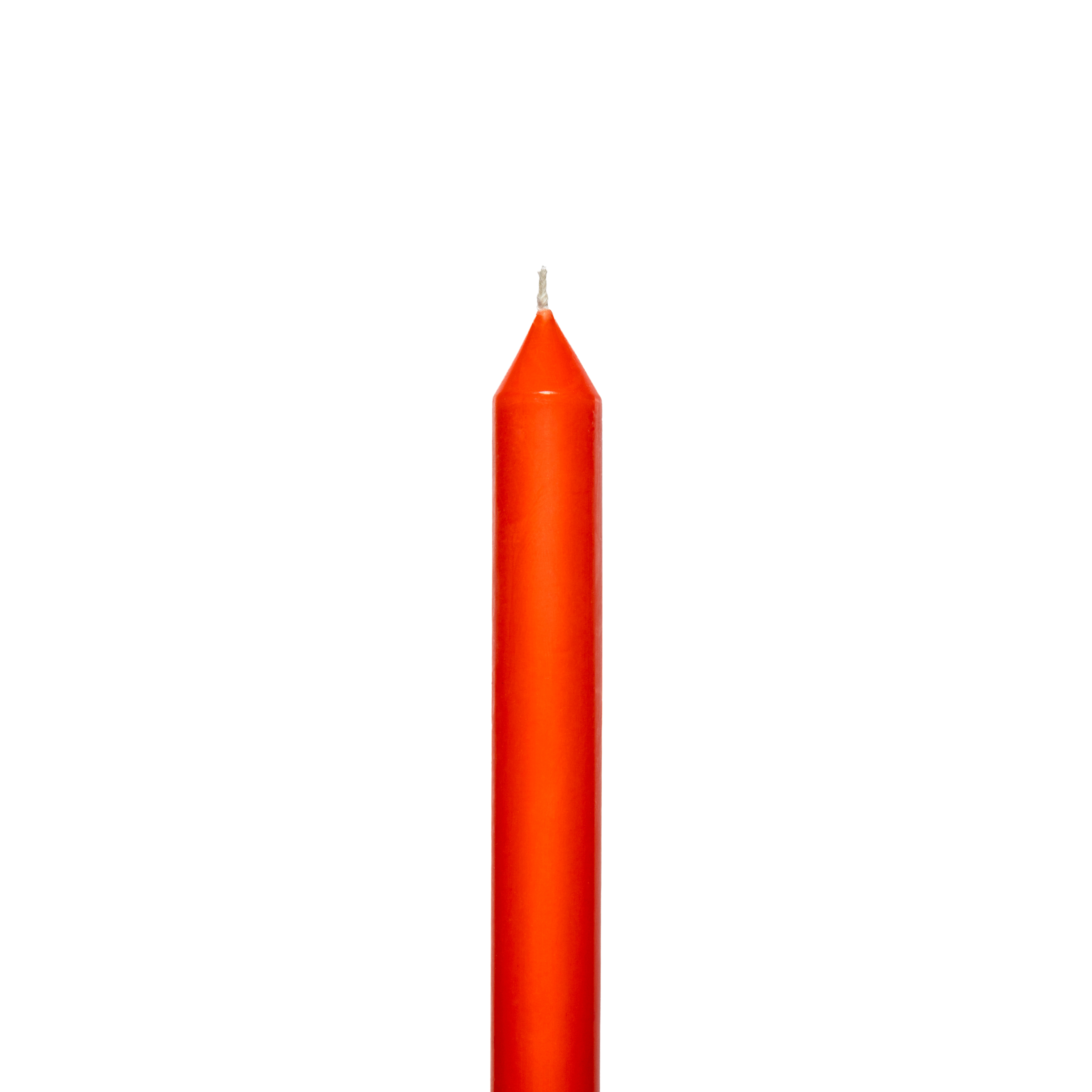 Tomato Tapered Candle Pair