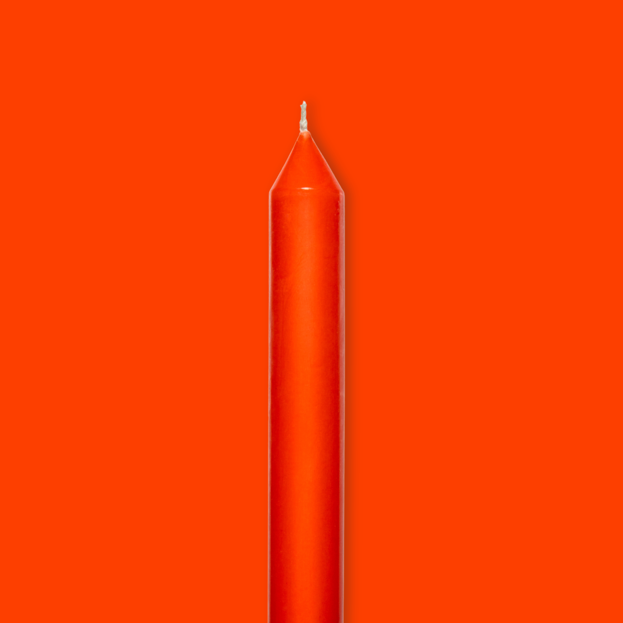 Tomato Tapered Candle Pair