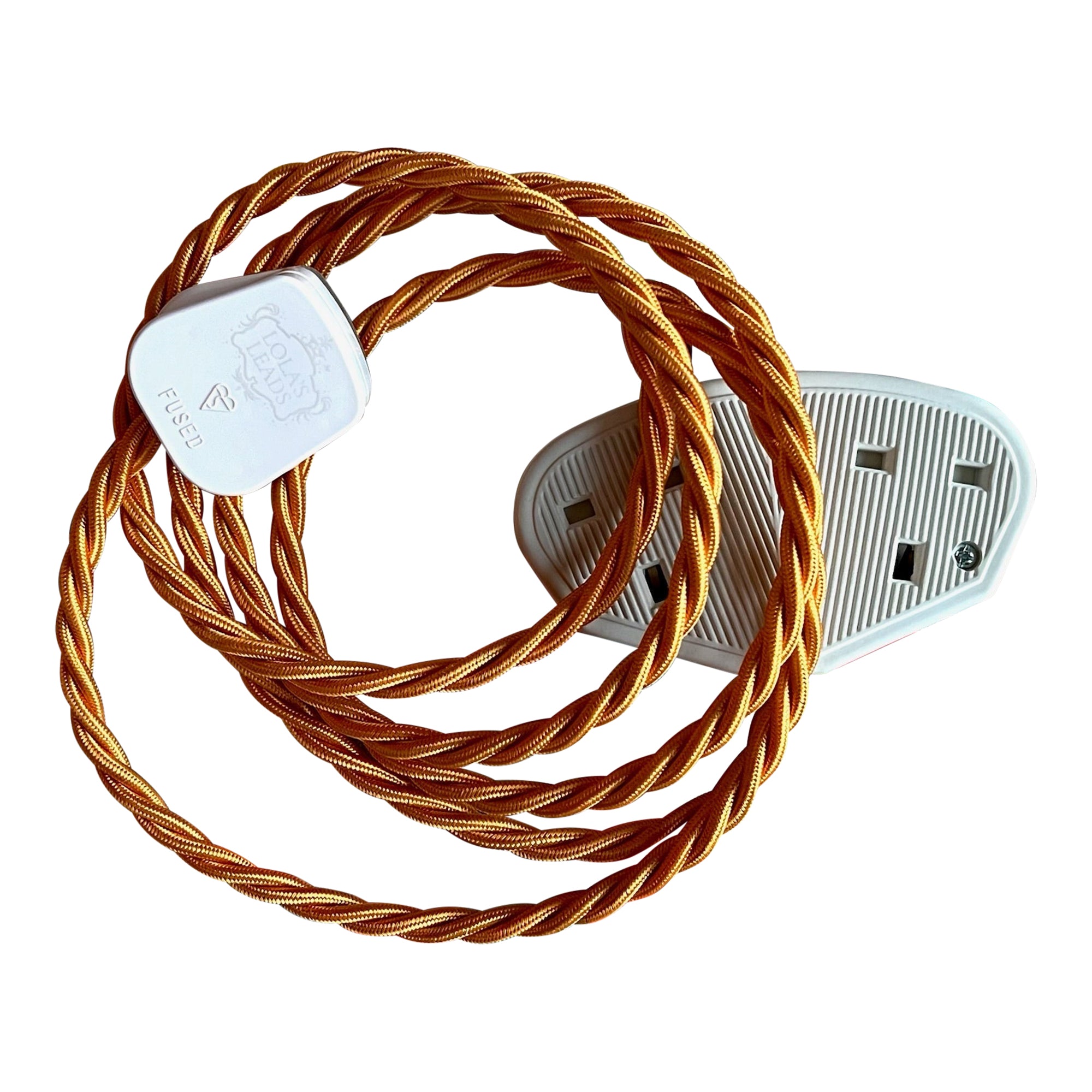 Turmeric - Lola's Leads Fabric Extension Cable