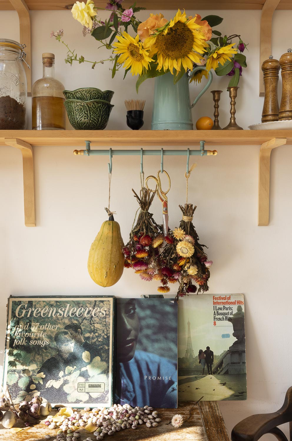 The 40cm Pastel Turquoise Hanging Rail