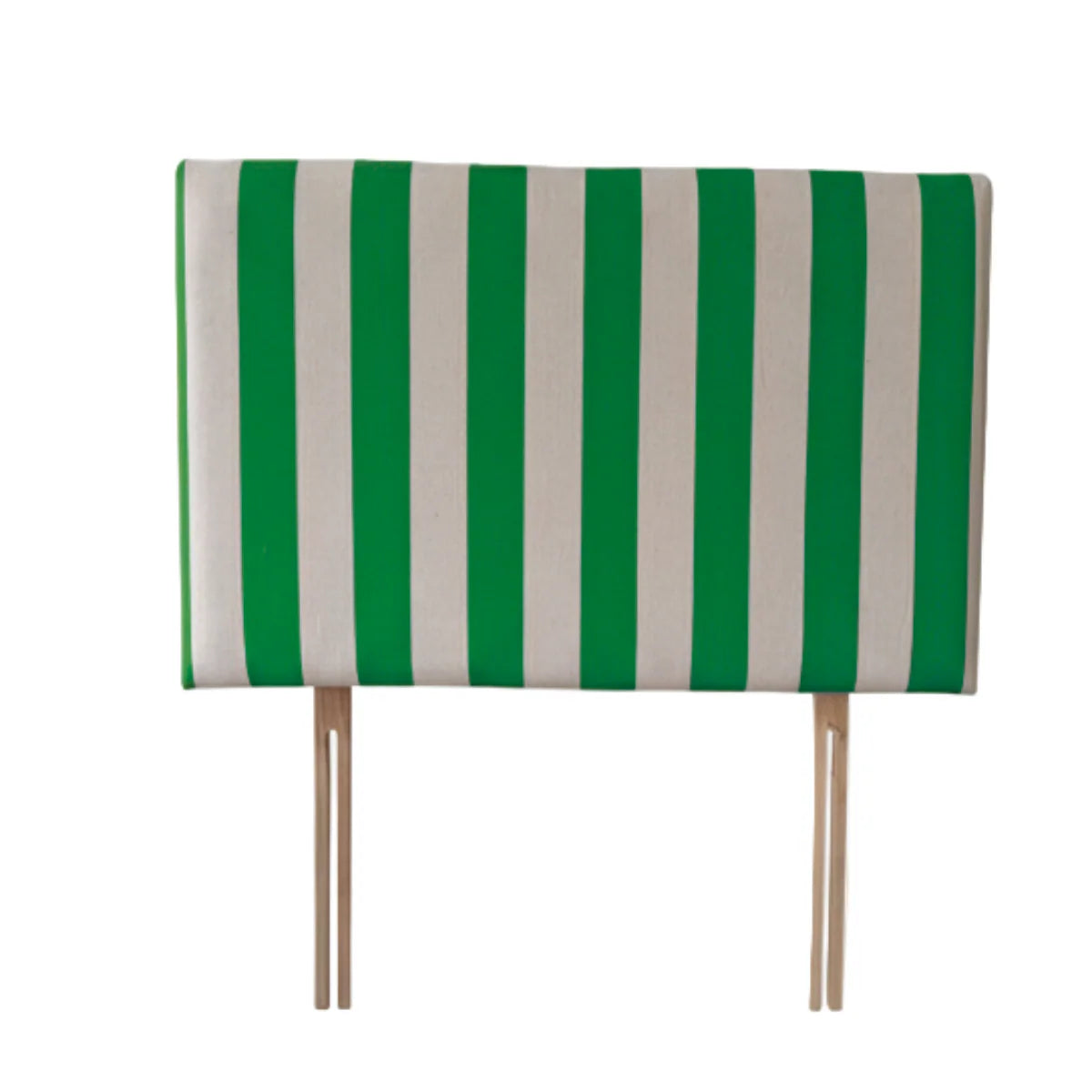 Striped Upholstered Linen Headboard | Double