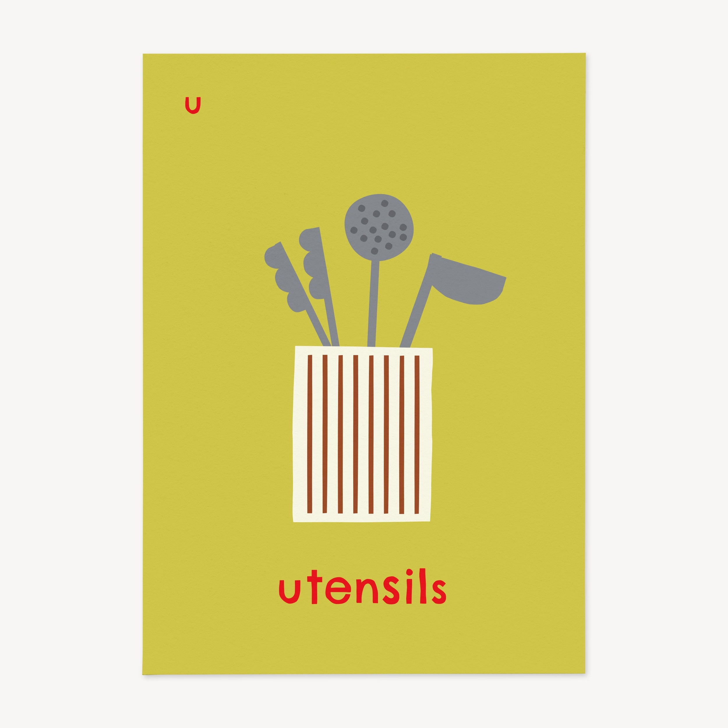 U for Utensils | Giclée Fine Art Print