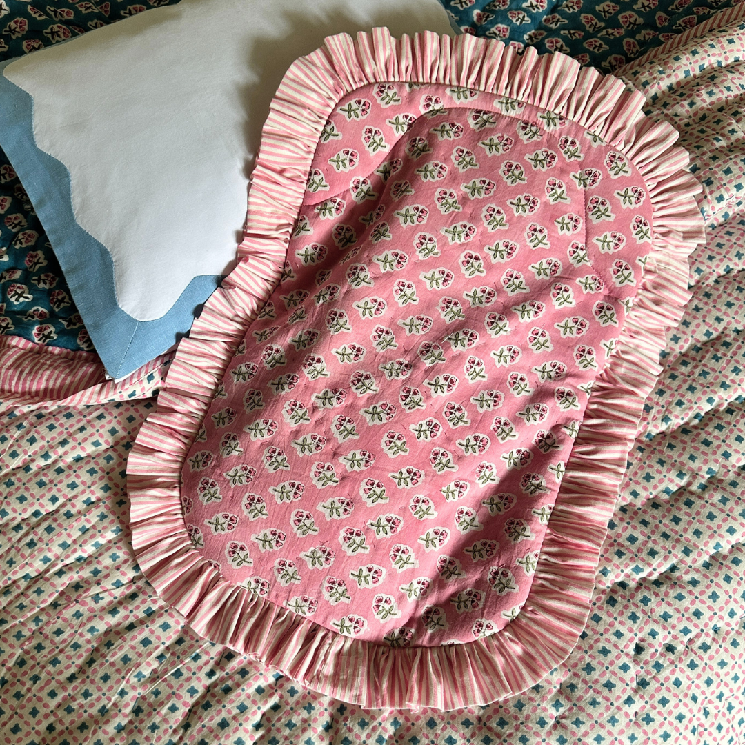Rose Ditsy Ruffle Hot Water Bottle Cover
