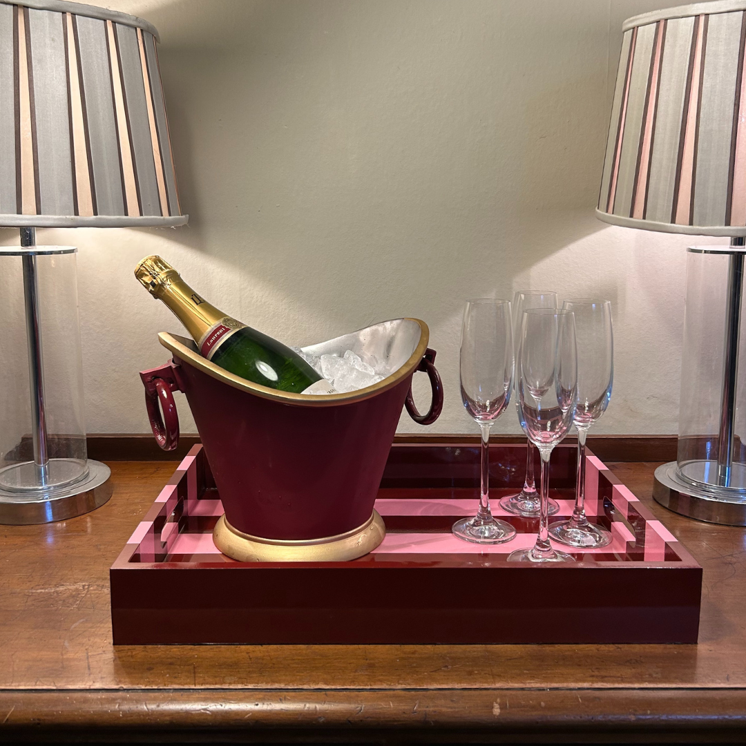 Red & Gold Wine Cooler