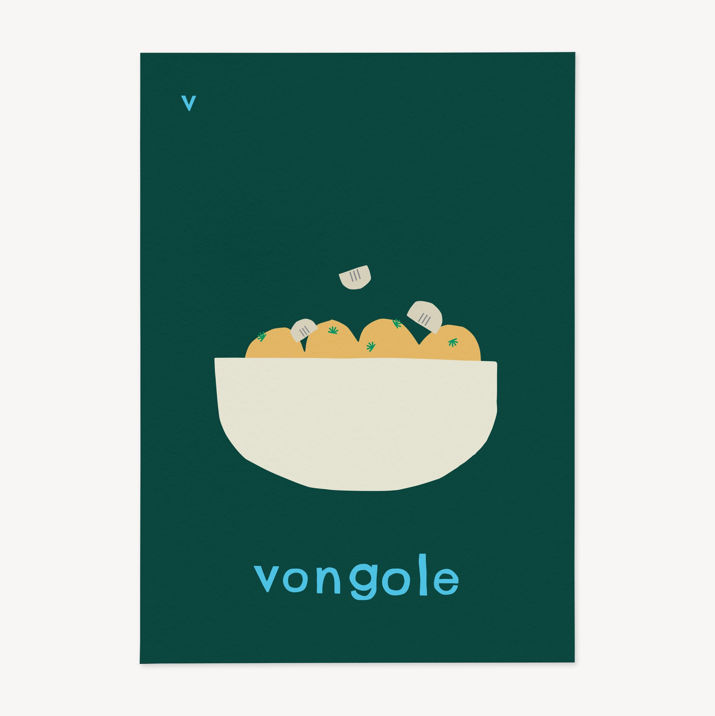 V for Vongole | Giclée Fine Art Print