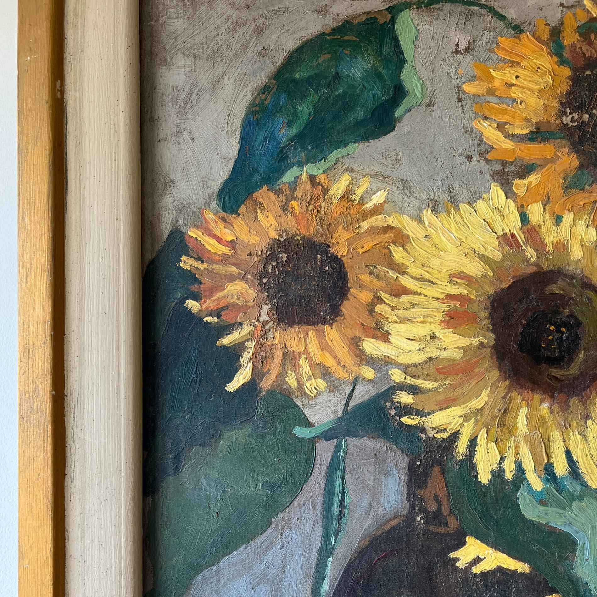 Vase of Sunflowers Oil Painting